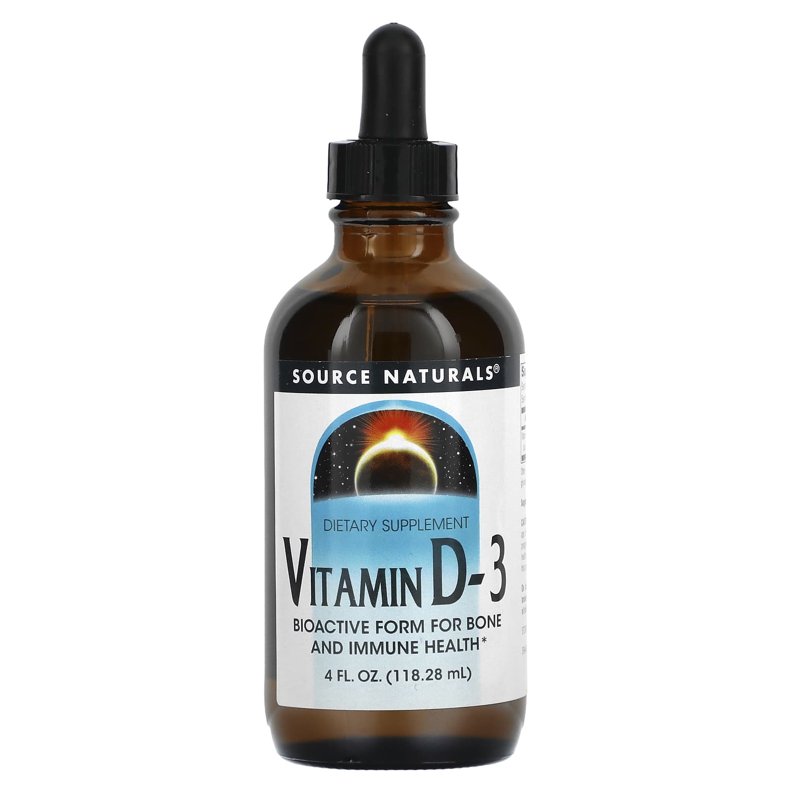 Source Naturals Витамин D-3 4 жидкие унции 11828 мл 3190₽