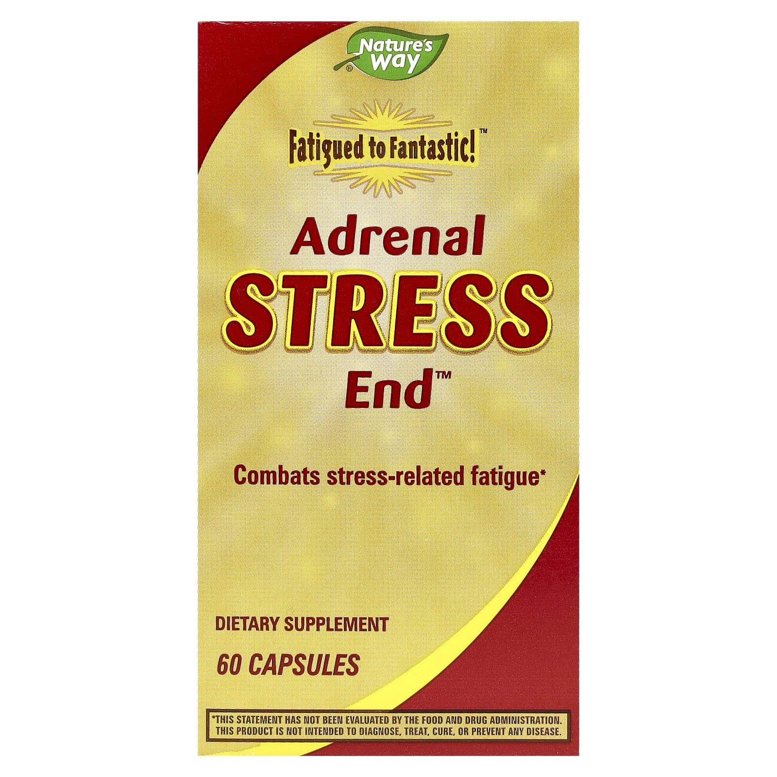 Natures Way Fatigued to Fantastic Adrenal Stress End 60 капсул 3390₽