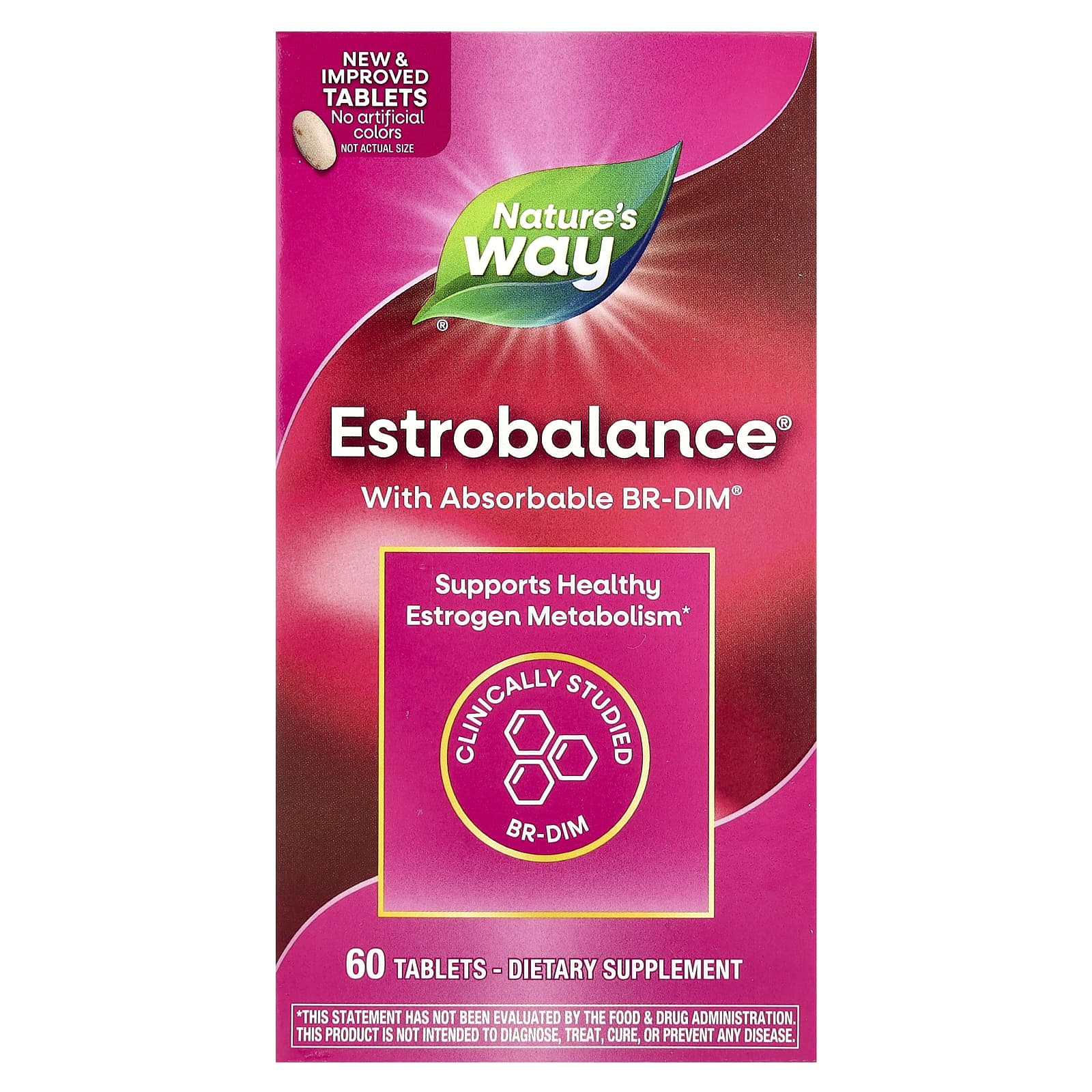 Natures Way EstroBalance с поглощаемым комплексом BR-DIM 60 таблеток 6490₽