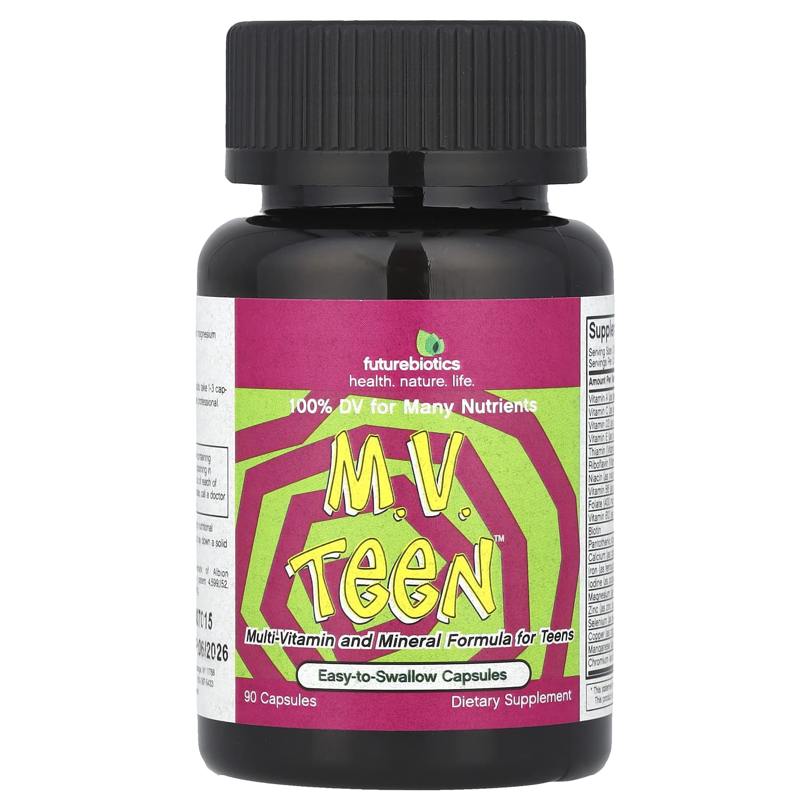 Futurebiotics MV Teen Мультивитамины для Подростков 90 капсул 1790₽