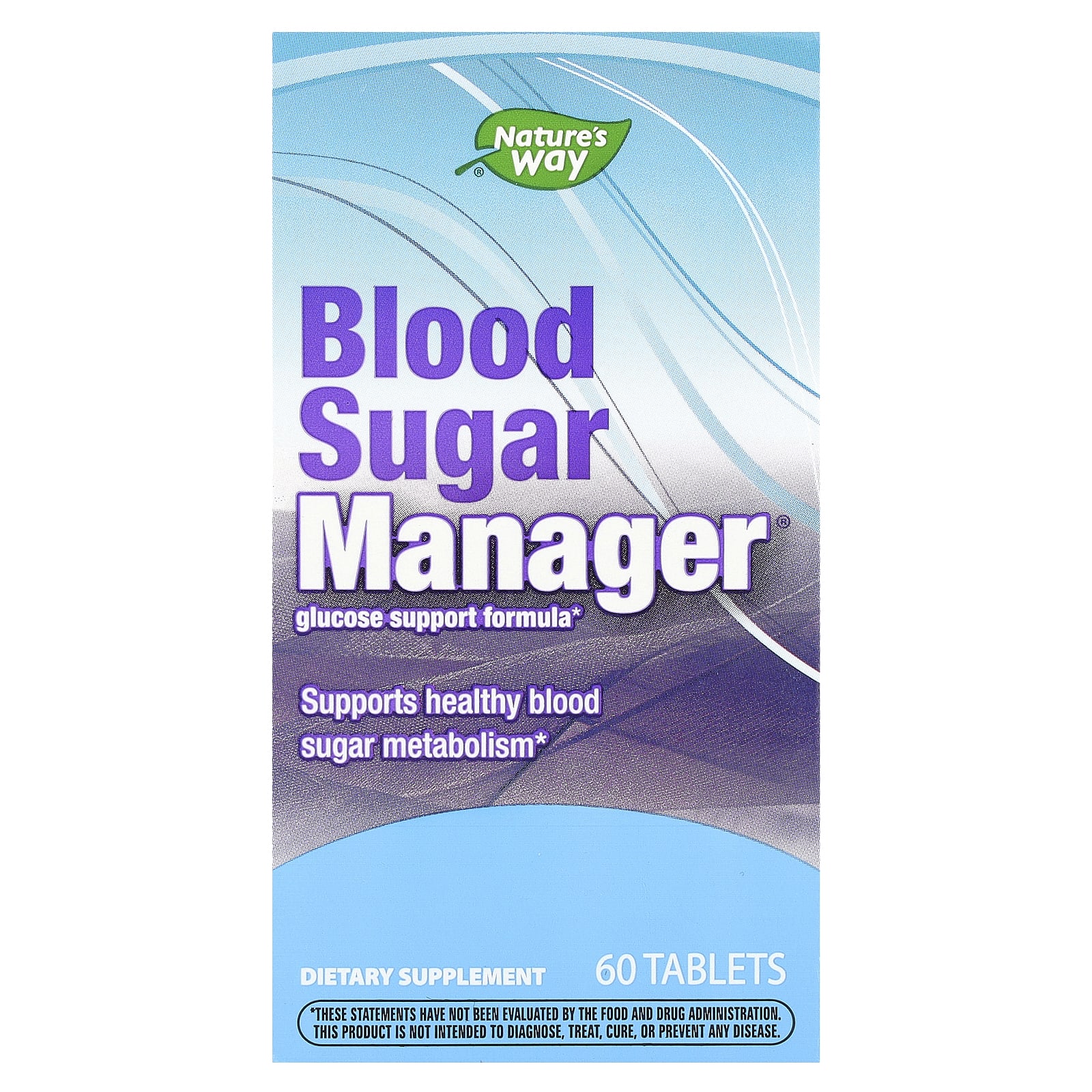Natures Way Blood Sugar Manager 60 таблеток 3690₽