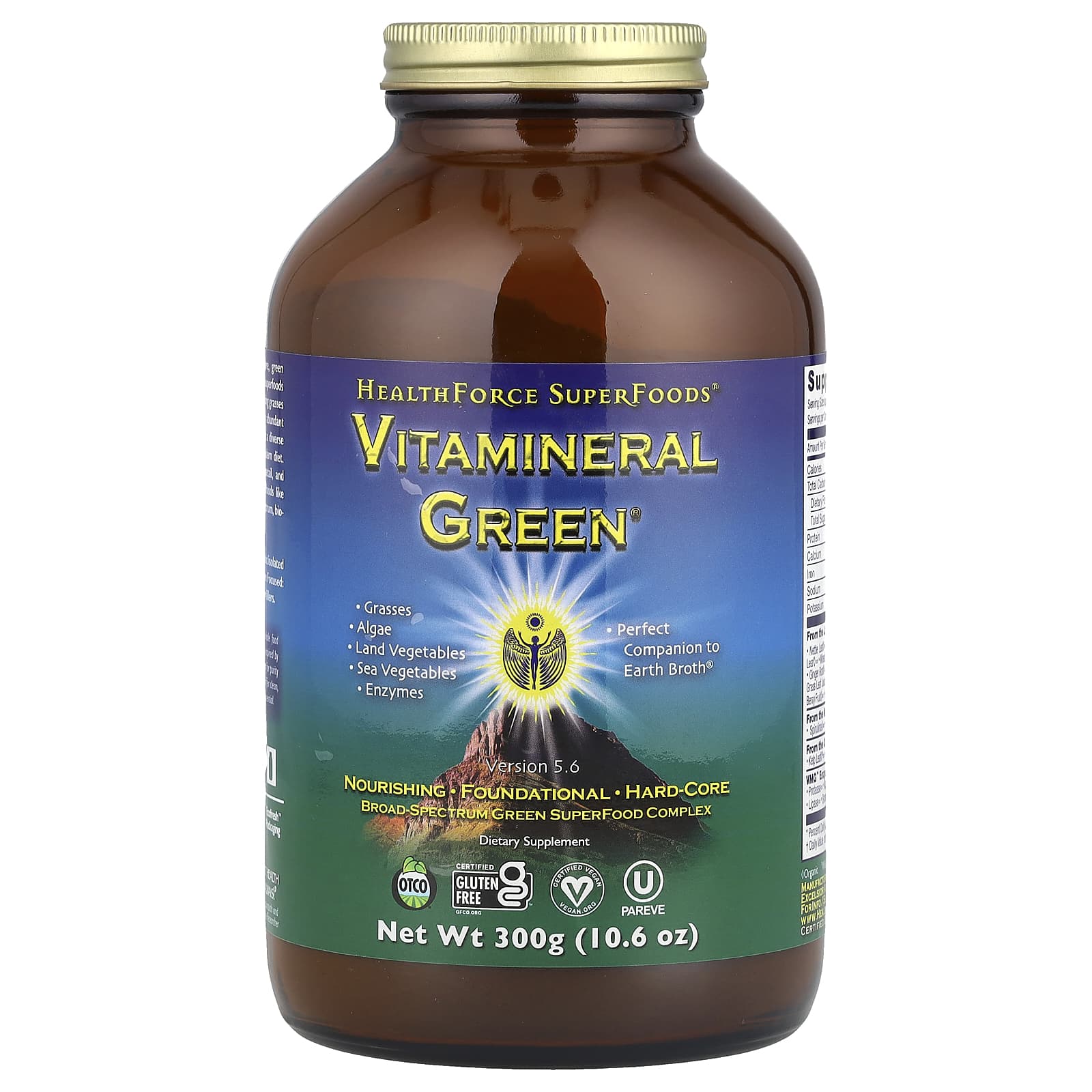 HealthForce Superfoods, Vitamineral Green, версия 5.5, 300 г (10,6 унции)