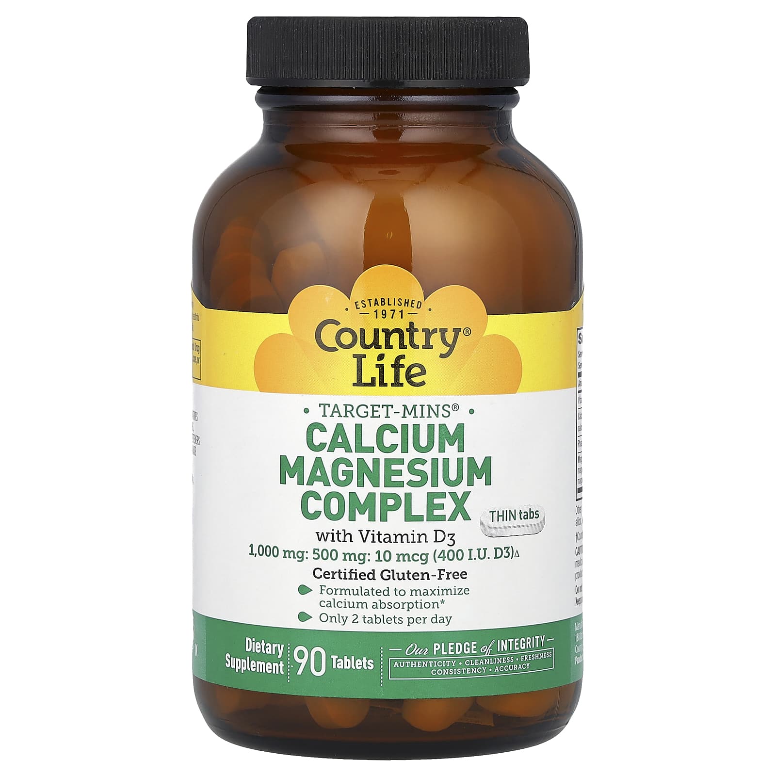 Country Life Комплекс кальция и магния Target-Mins с витамином D3 90 таблеток 2690₽