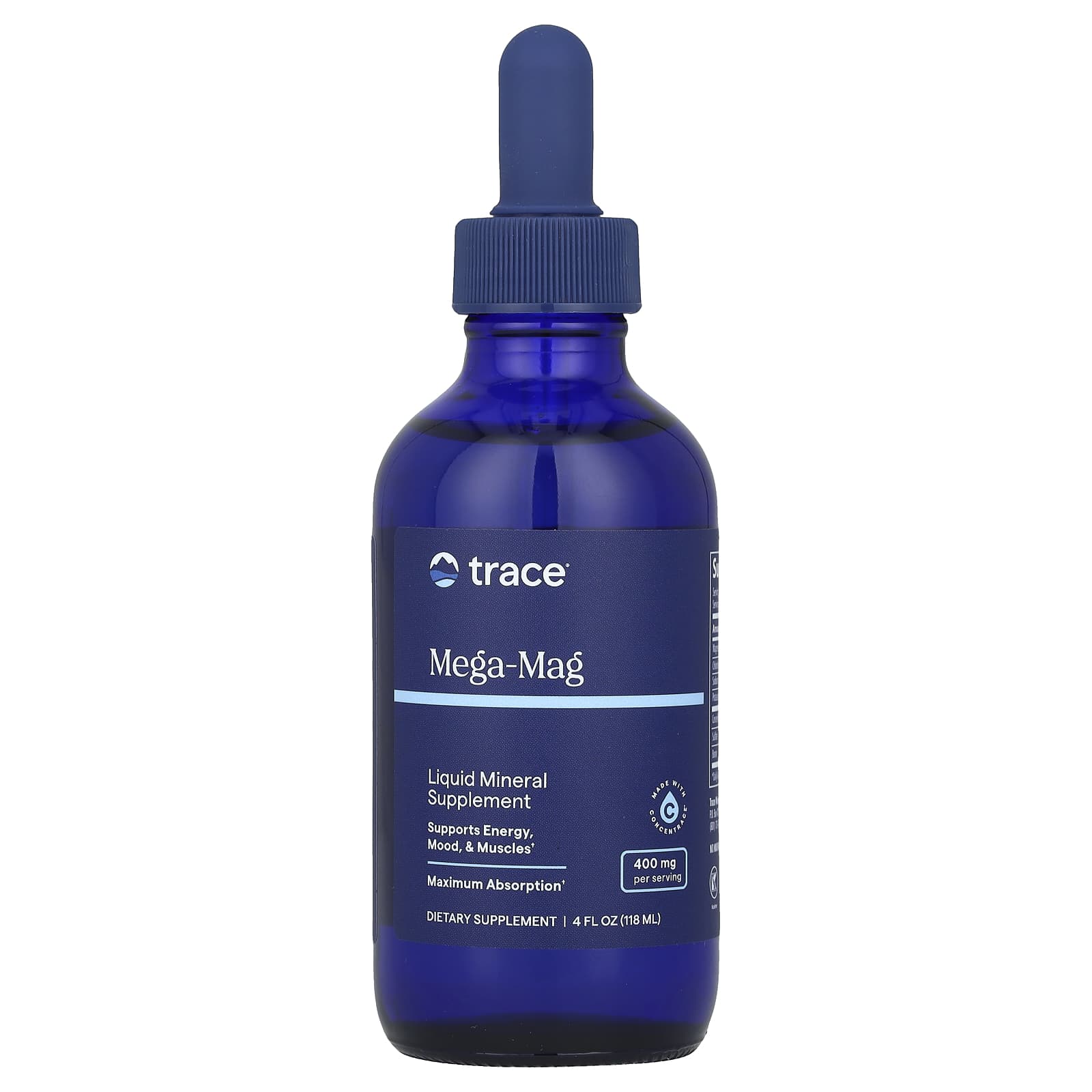 Trace Minerals Mega-Mag 400 мг 118 мл 4 жидк Унции 3590₽