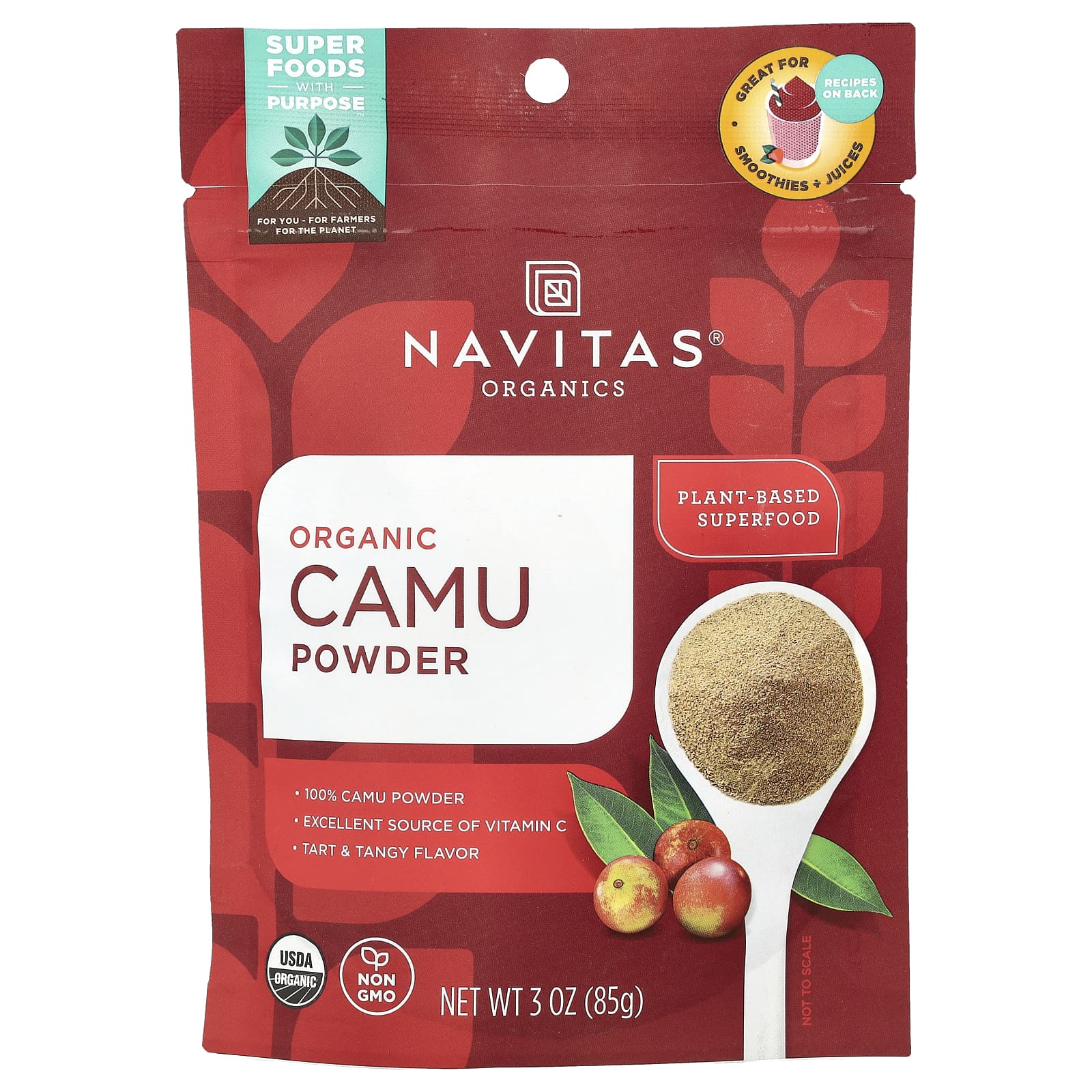 Navitas Organics Organic Camu Powder 85 г 3 унции 3390₽