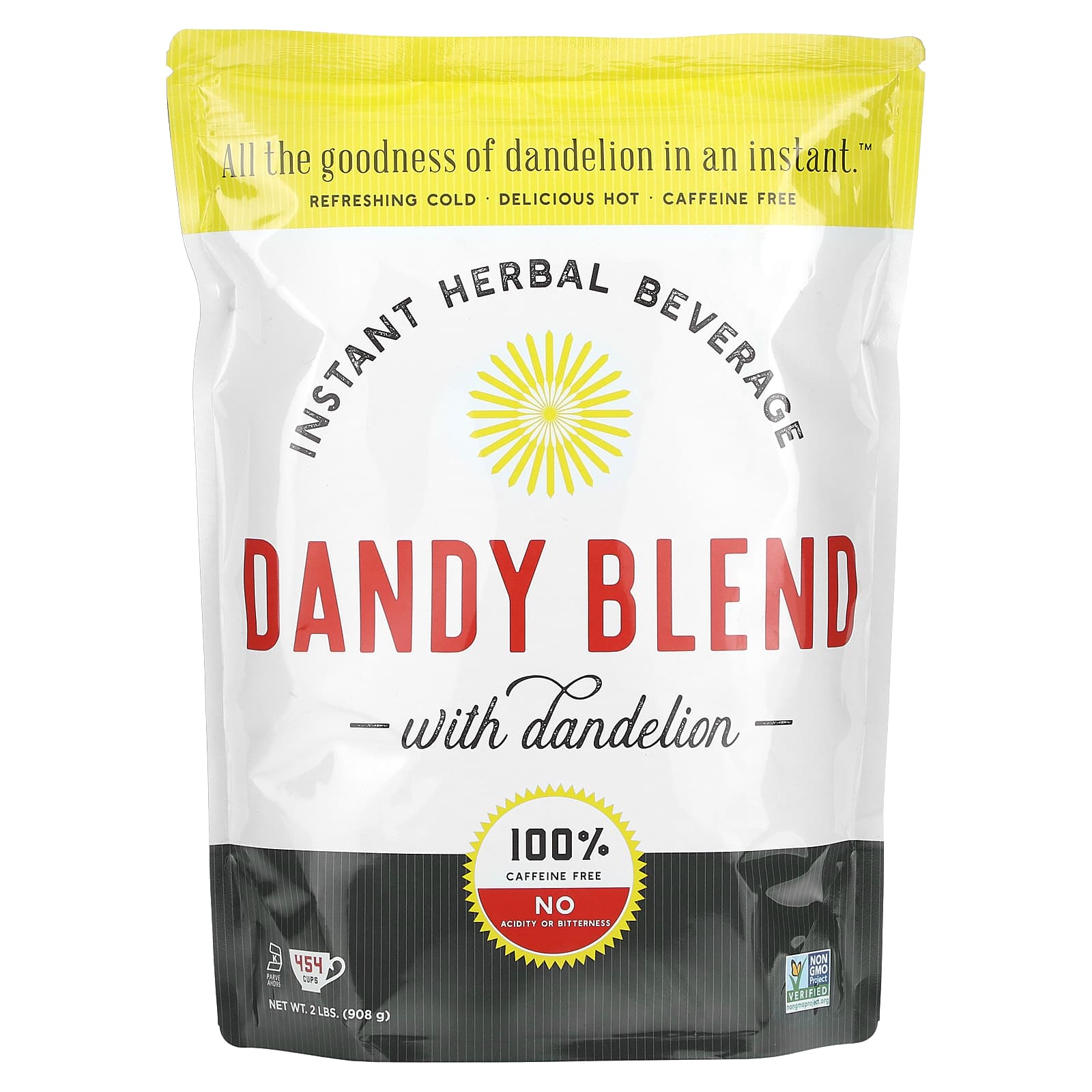 Dandy Blend растворимый травяной напиток с одуванчиком без кофеина 908 г 2 фунта 7690₽