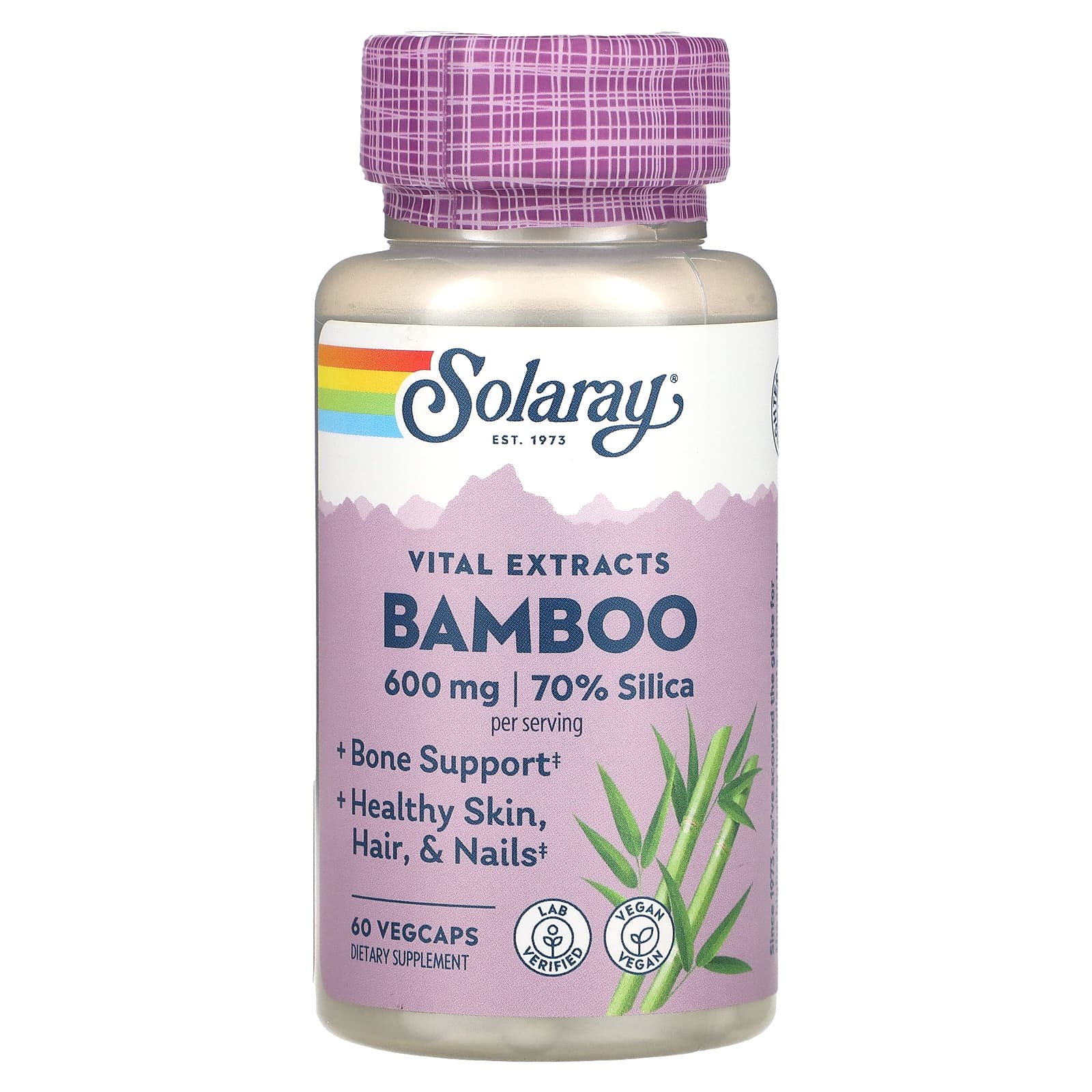 Solaray Bamboo Stem Extract 300 мг 60 капсул VegCap 3690₽