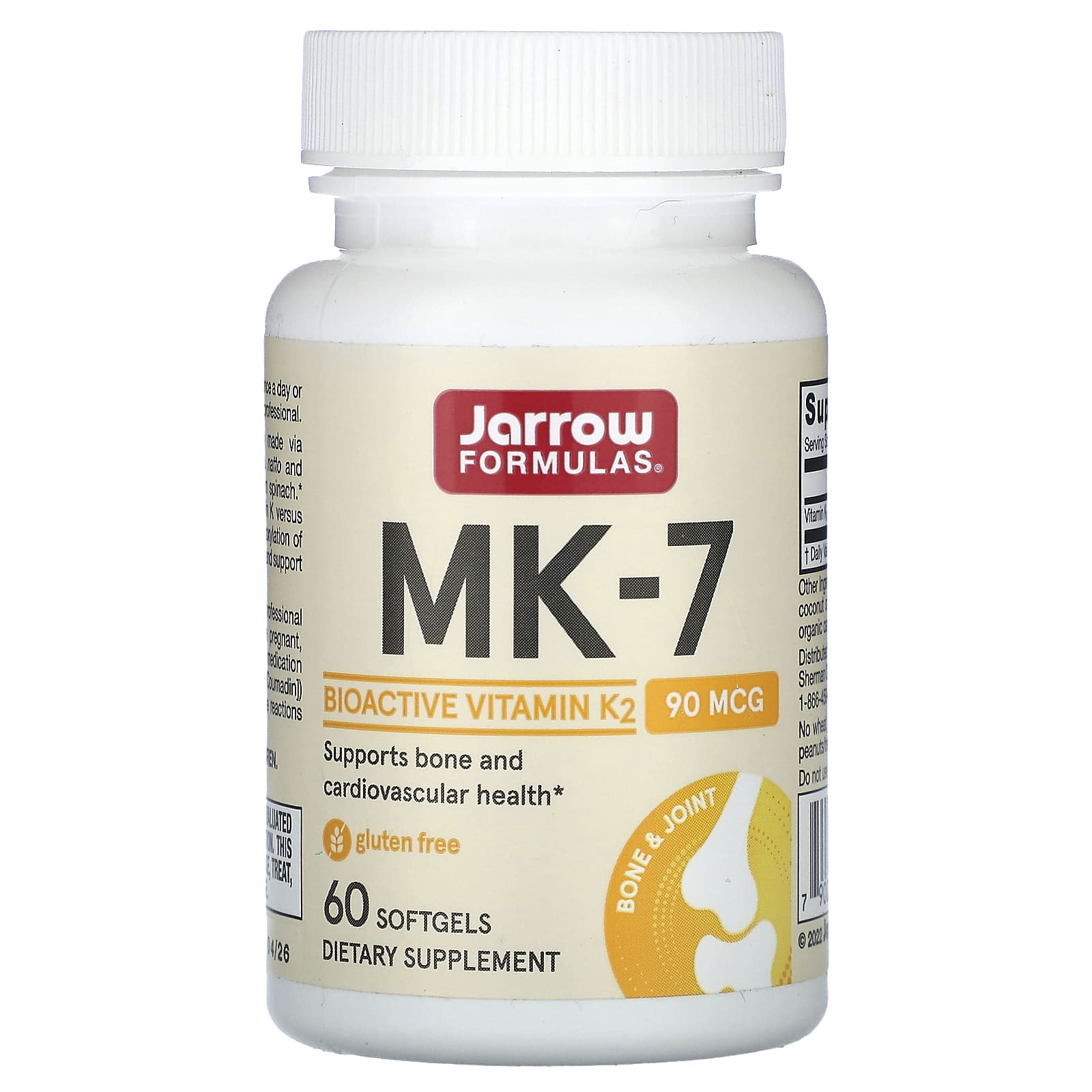 Jarrow Formulas MK-7 90 мкг 60 капсул 3890₽