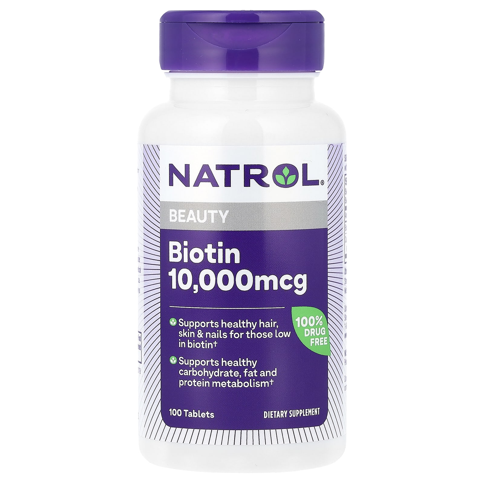 Natrol Beauty биотин 10 000 мкг 100 таблеток 2190₽