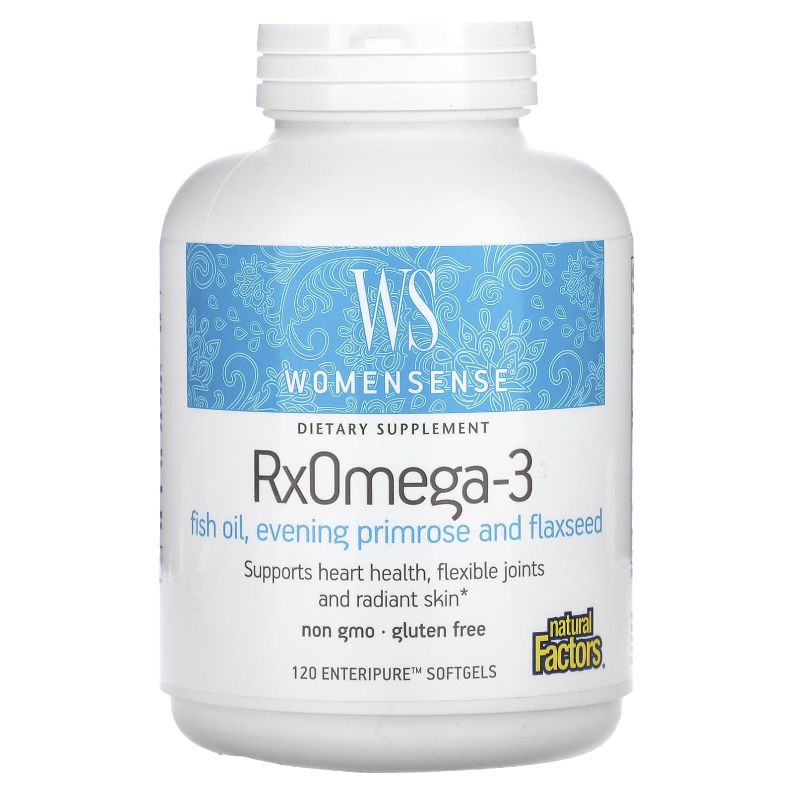 Natural Factors WomenSense RxOmega-3 120 мягких таблеток Enteripure 3990₽