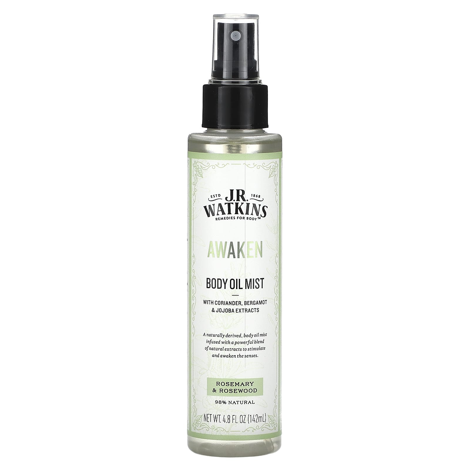 J R Watkins Awaken масляный спрей для тела розмарин и розовое дерево 142 мл 48 жидк Унции 2090₽