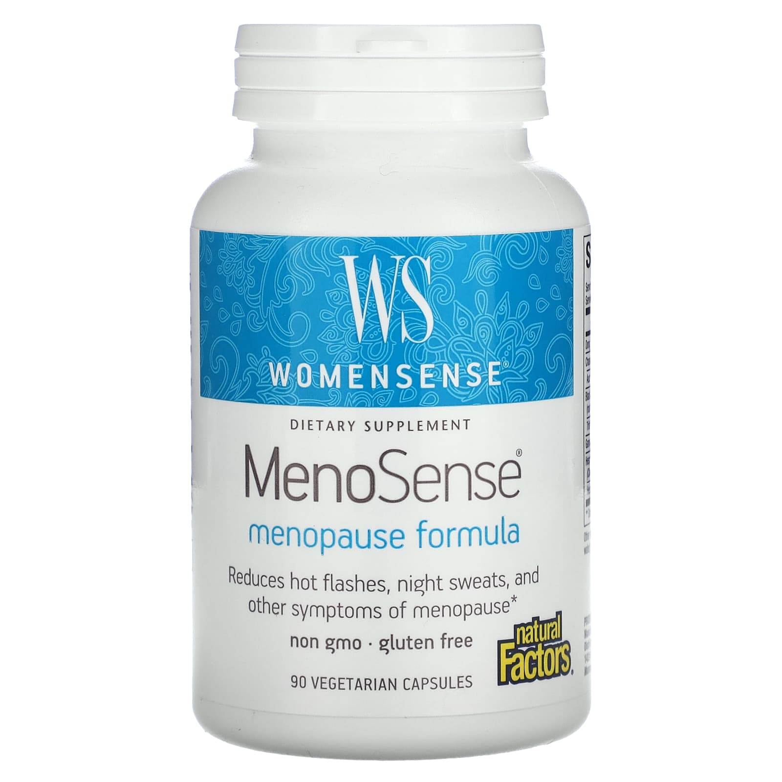 Natural Factors WomenSense MenoSense формула для приема в период менопаузы 90 вегетарианских капсул 3290₽