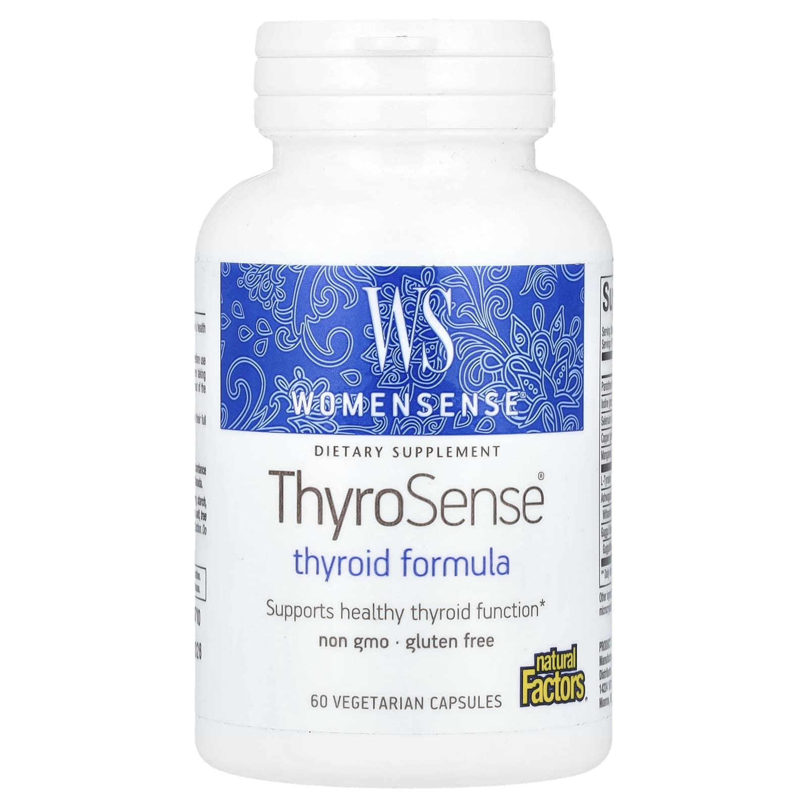 Natural Factors WomenSense ThyroSense средство для щитовидной железы 60 вегетарианских капсул 2090₽