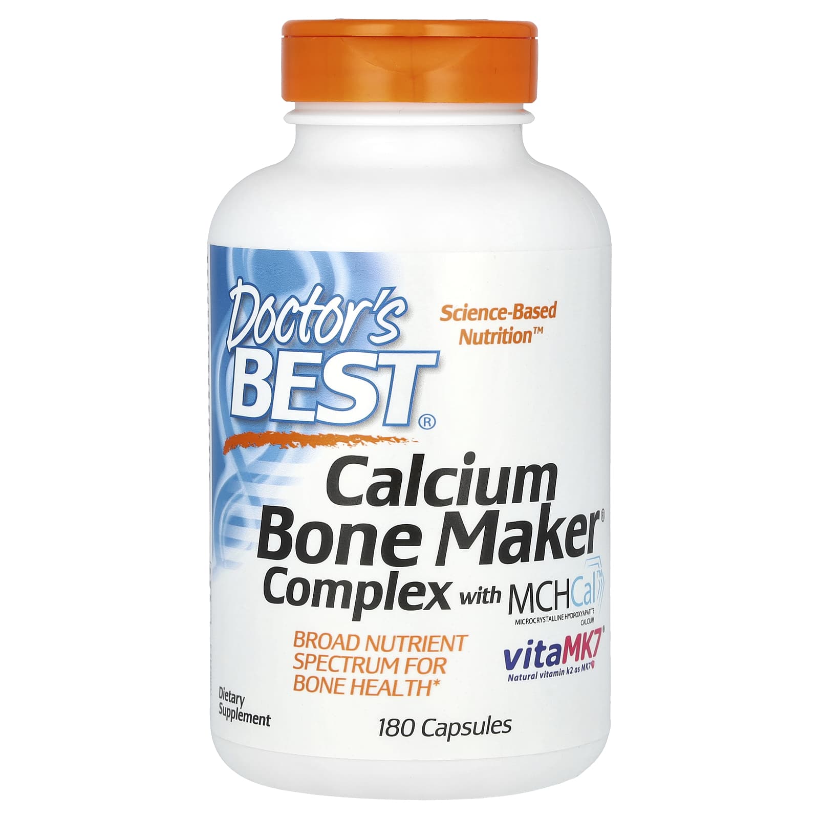 Doctors Best Calcium Bone Maker комплекс с MCHCal и VitaMK7 180 капсул 2990₽