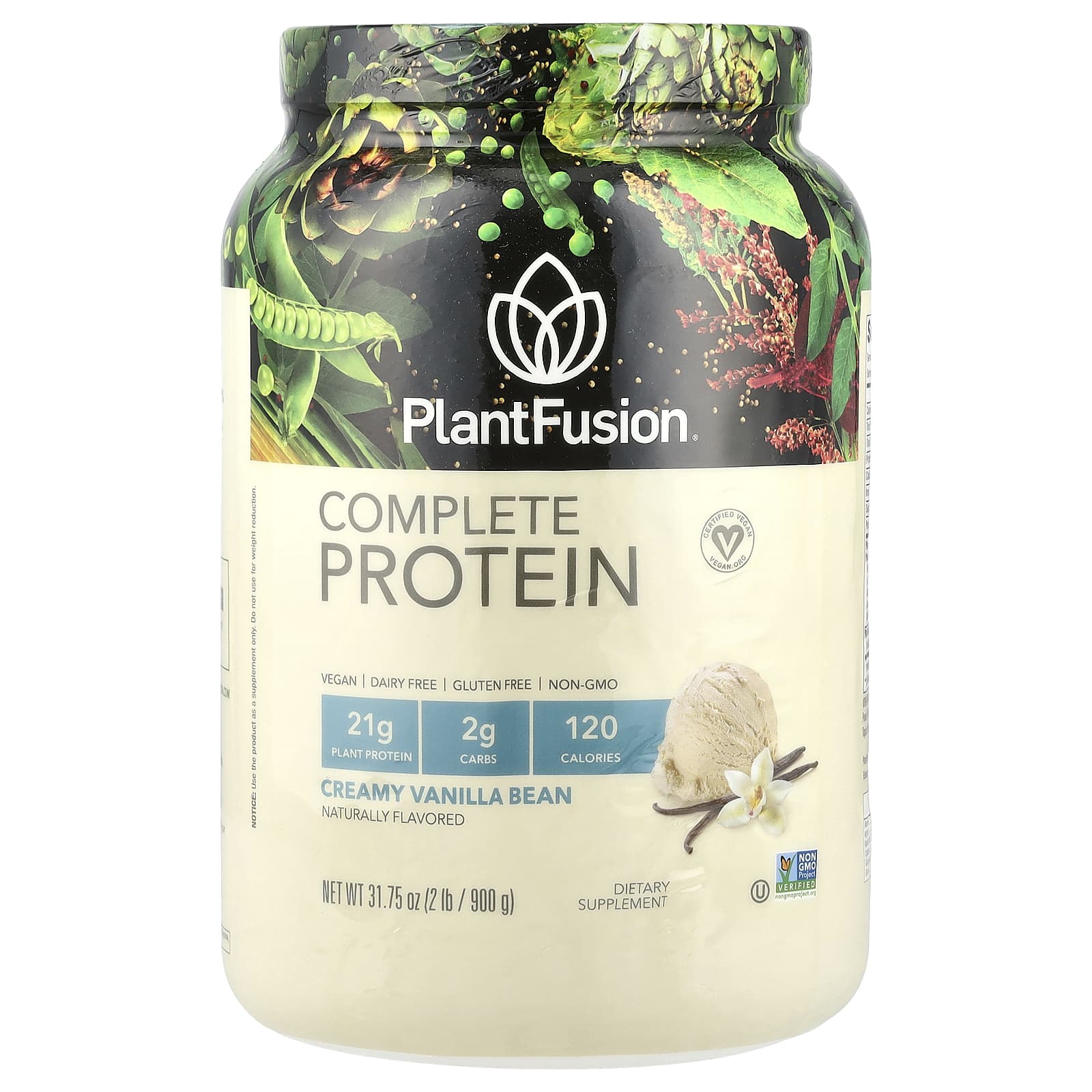PlantFusion Complete Protein сливочная ваниль 900 г 2 фунта 8790₽