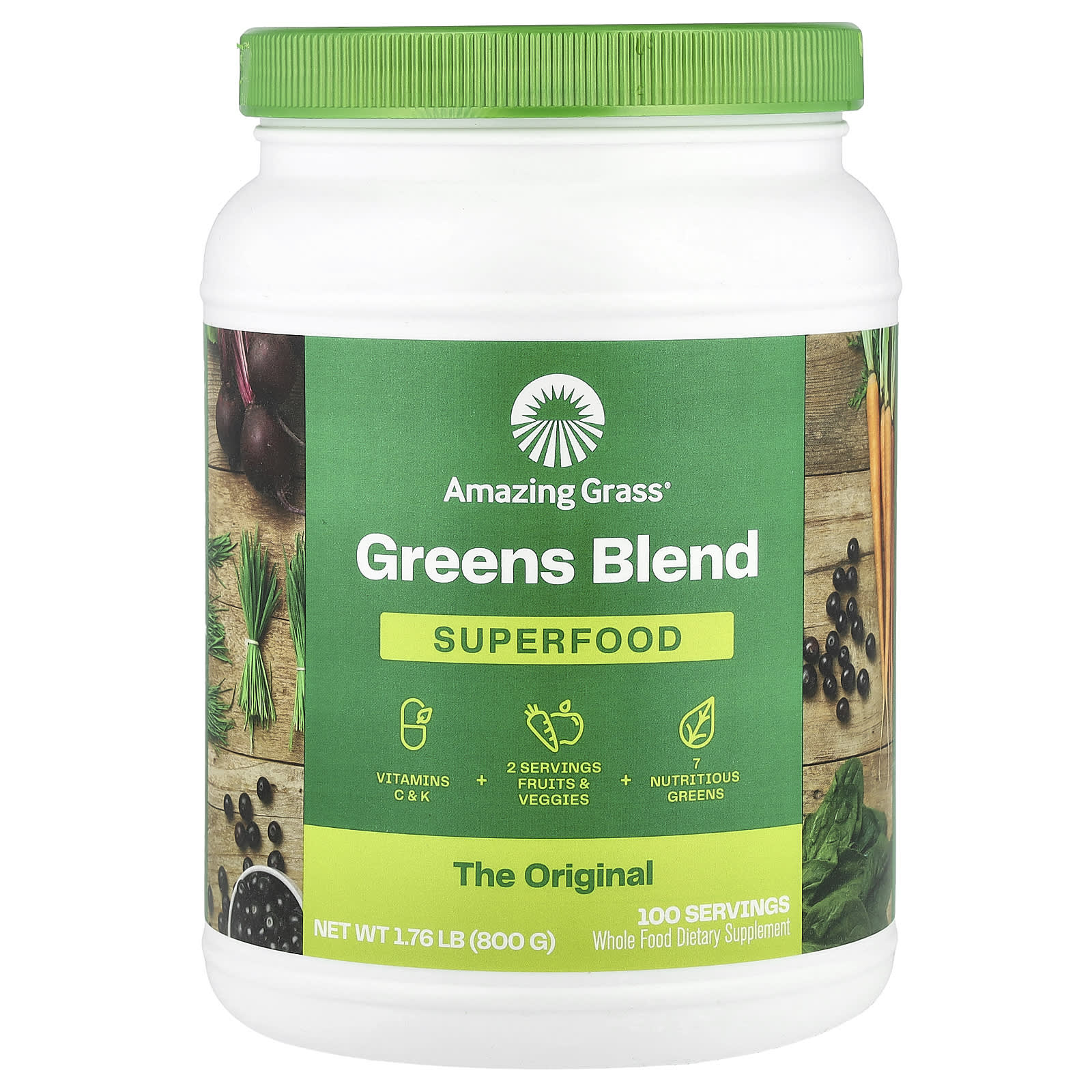 Amazing Grass Green Superfood The Original 800 г 282 унции 12690₽