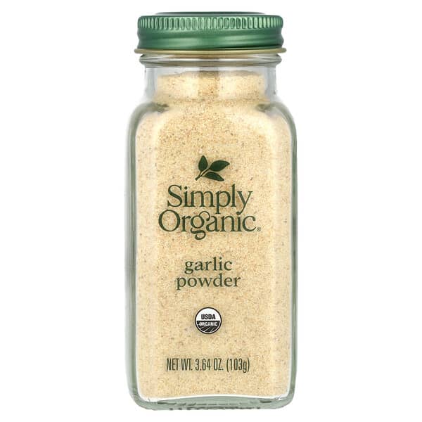 Simply Organic, чеснок в форме порошка, 103 г (3,64 унции)