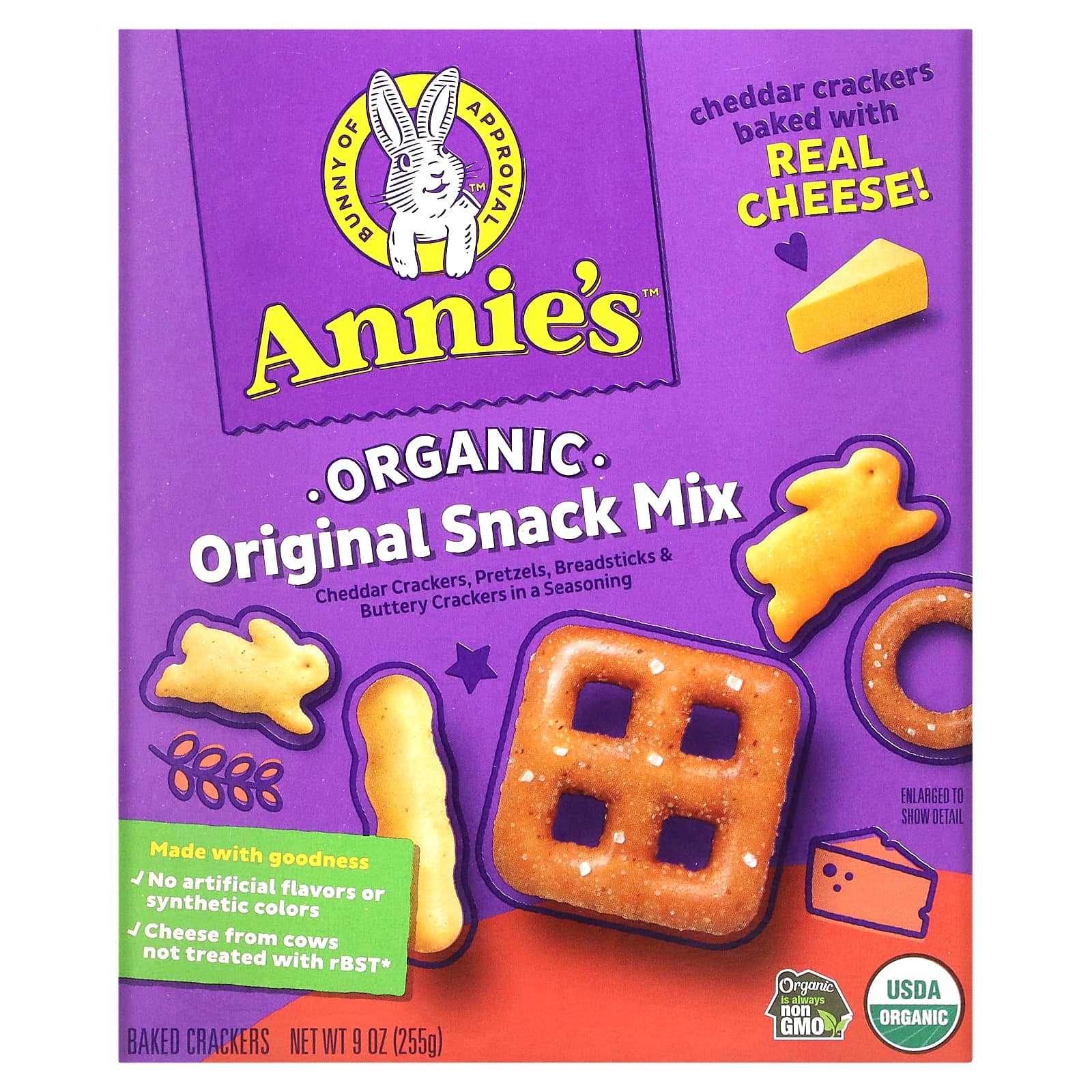 Annies Homegrown Органическая закусочная смесь 9 унц 255 г 1790₽