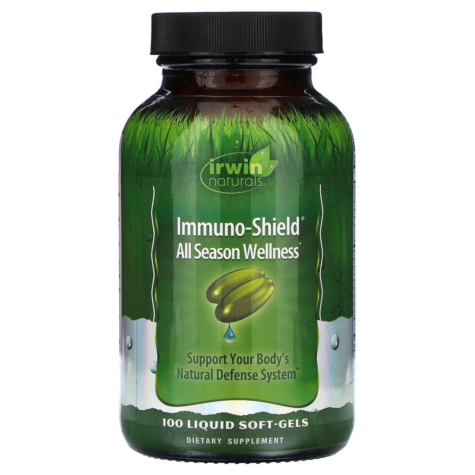 Irwin Naturals Immuno-Shield добавка для хорошего самочувствия на весь год 100 желатиновых капсул 3390₽