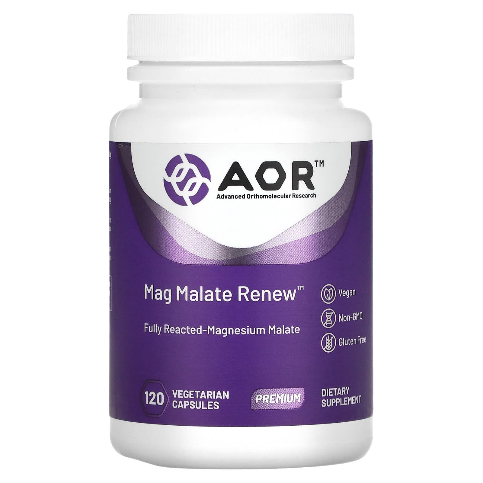 Advanced Orthomolecular Research AOR Mag Malate Renew 120 растительных капсул 4990₽