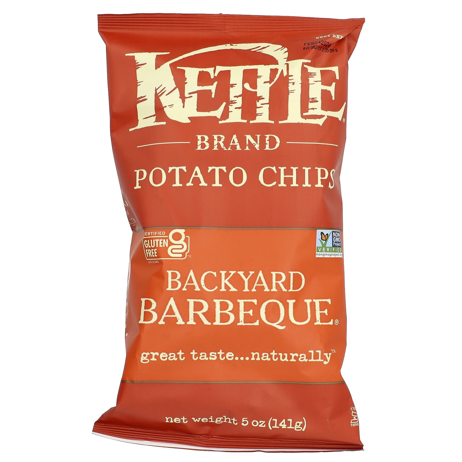 Kettle Foods картофельные чипсы барбекю на свежем воздухе 141 г 5 унций 1690₽