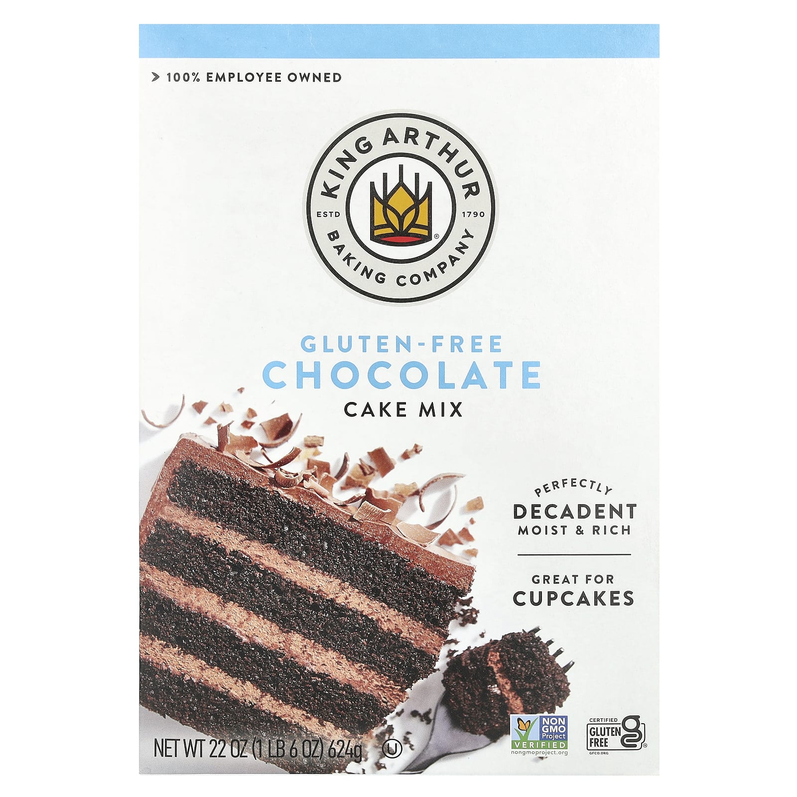 King Arthur Baking Company Смесь для шоколадного торта без глютена 624 г 22 унции 1790₽