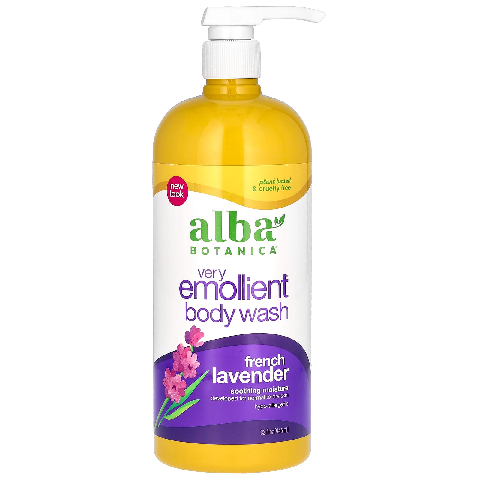 Alba Botanica Very Emollient гель для душа французская лаванда 946 мл 32 жидк унции 2790₽