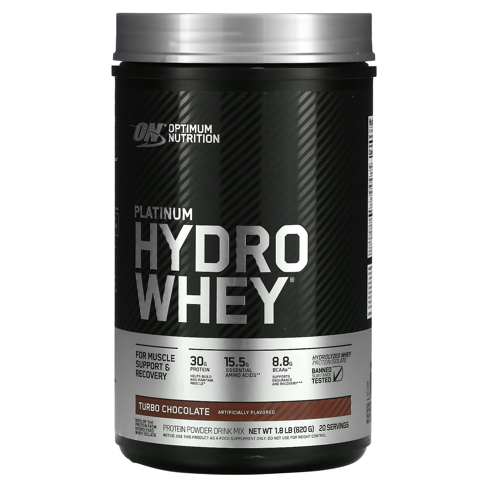 Optimum Nutrition Platinum Hydro Whey турбо-шоколад 795 г 175 фунта 11290₽