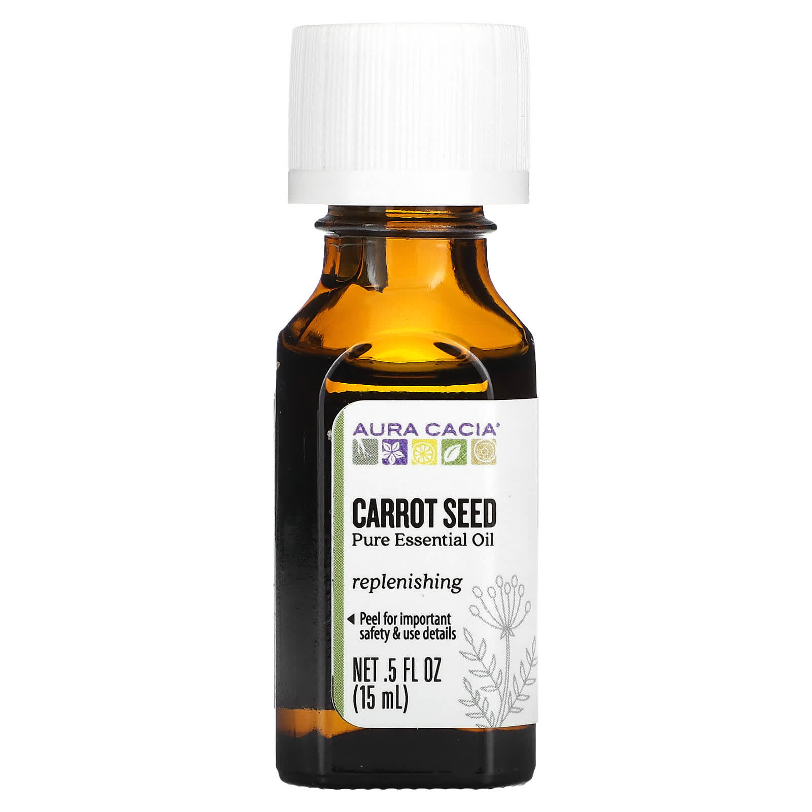 Aura Cacia 100 чистое эфирное масло семена моркови 15 мл 05 жидк унции 3890₽