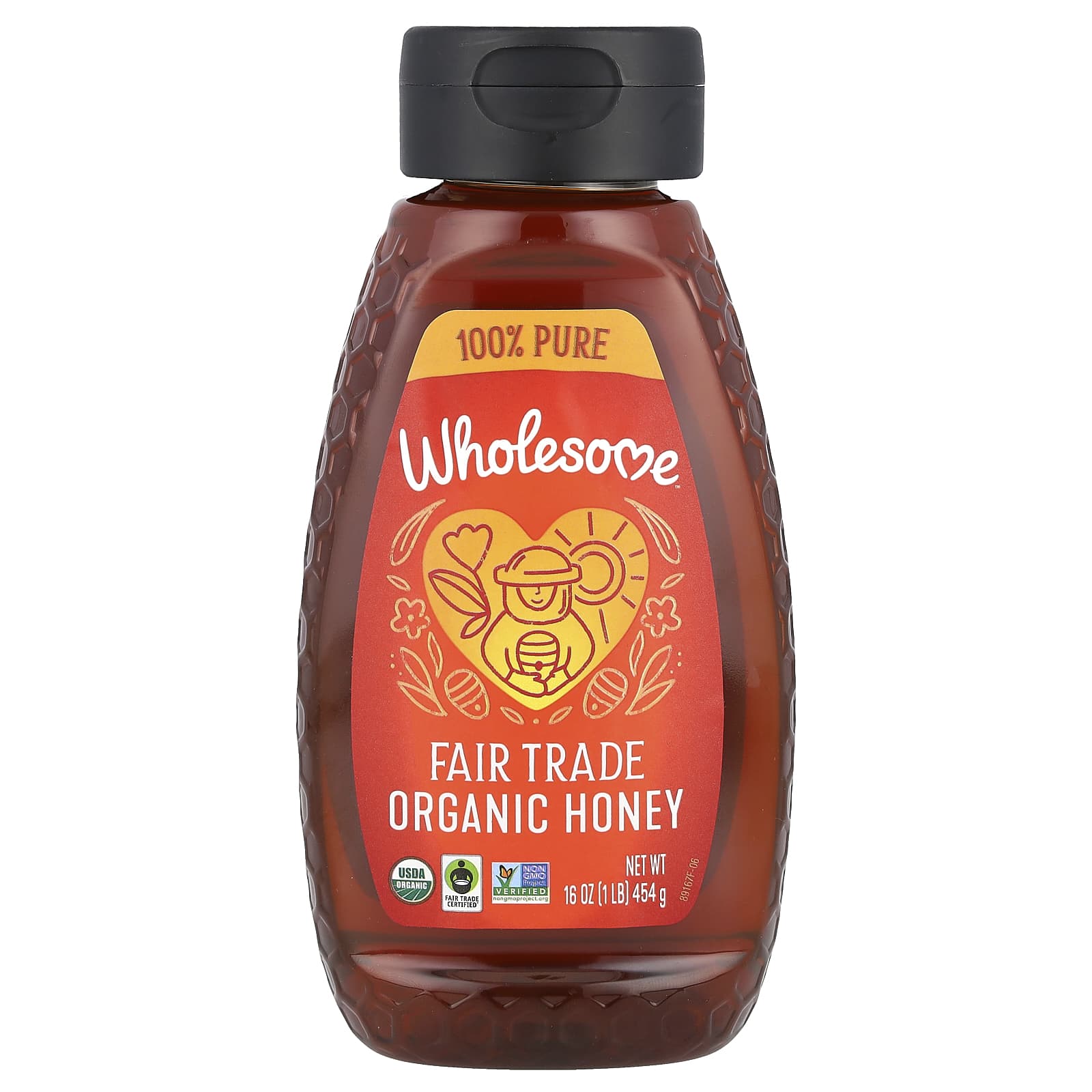 Wholesome Sweeteners, органический мед со знаком справедливой торговли, 454 г (16 унций)