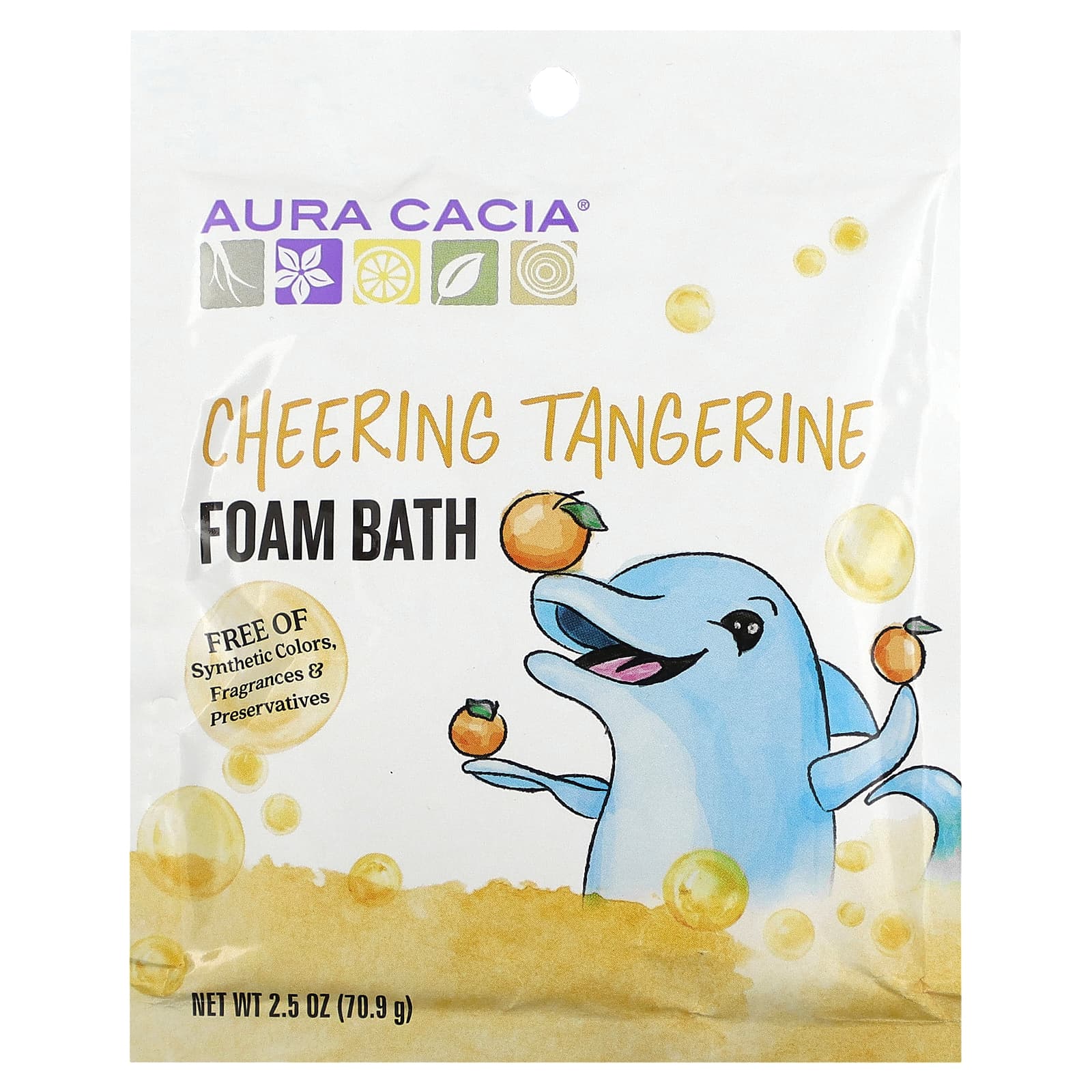 Aura Cacia Cheering пена для ванн мандарин 709 г 25 унции 1390₽