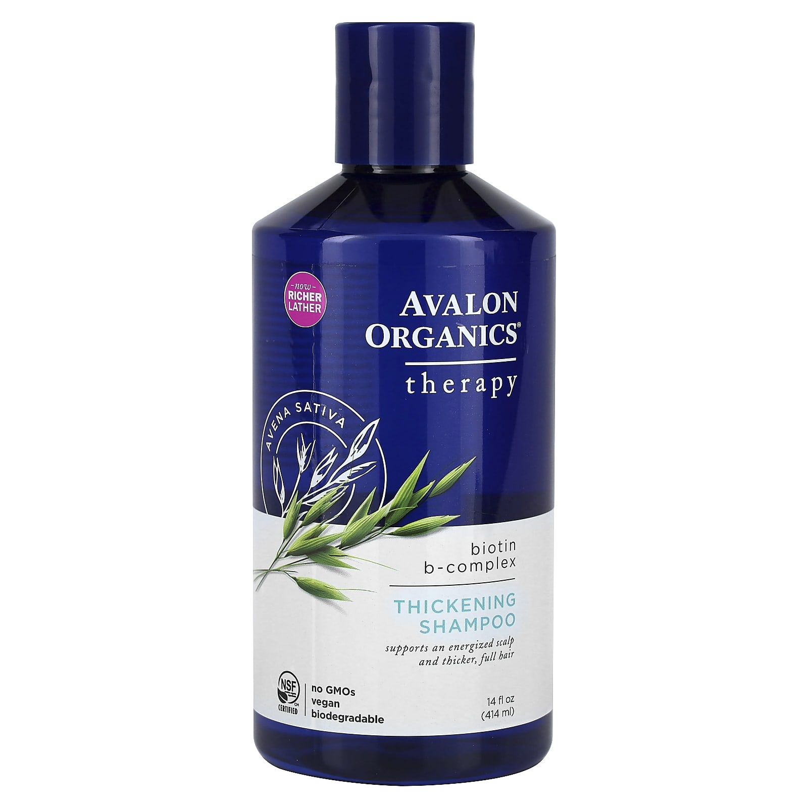 Avalon Organics шампунь для густоты волос с B-комплексом и биотином 414 мл 14 жидк унций 2090₽