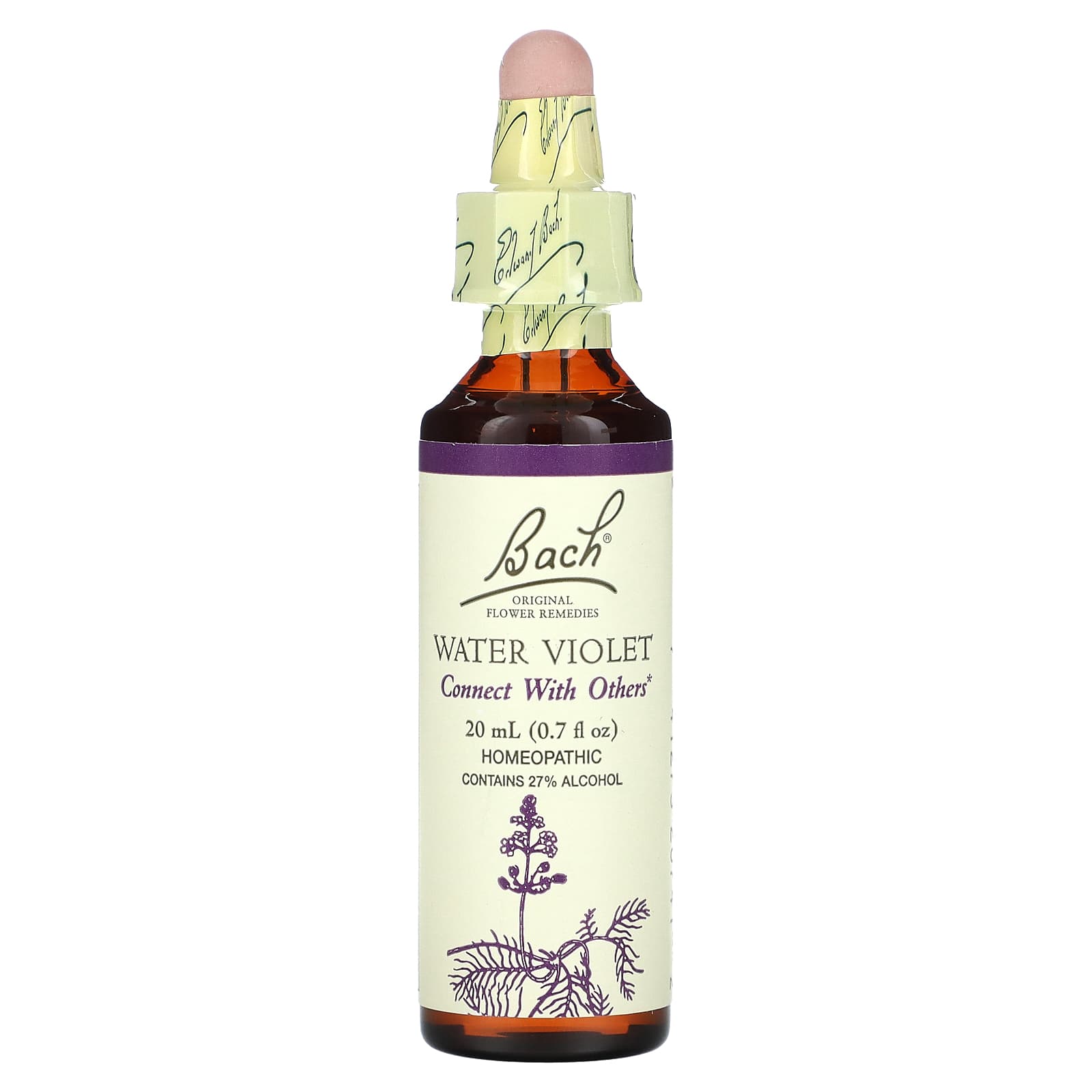 Bach Original Flower Remedies фиолетовая вода 20 мл 07 жидк Унции 2790₽
