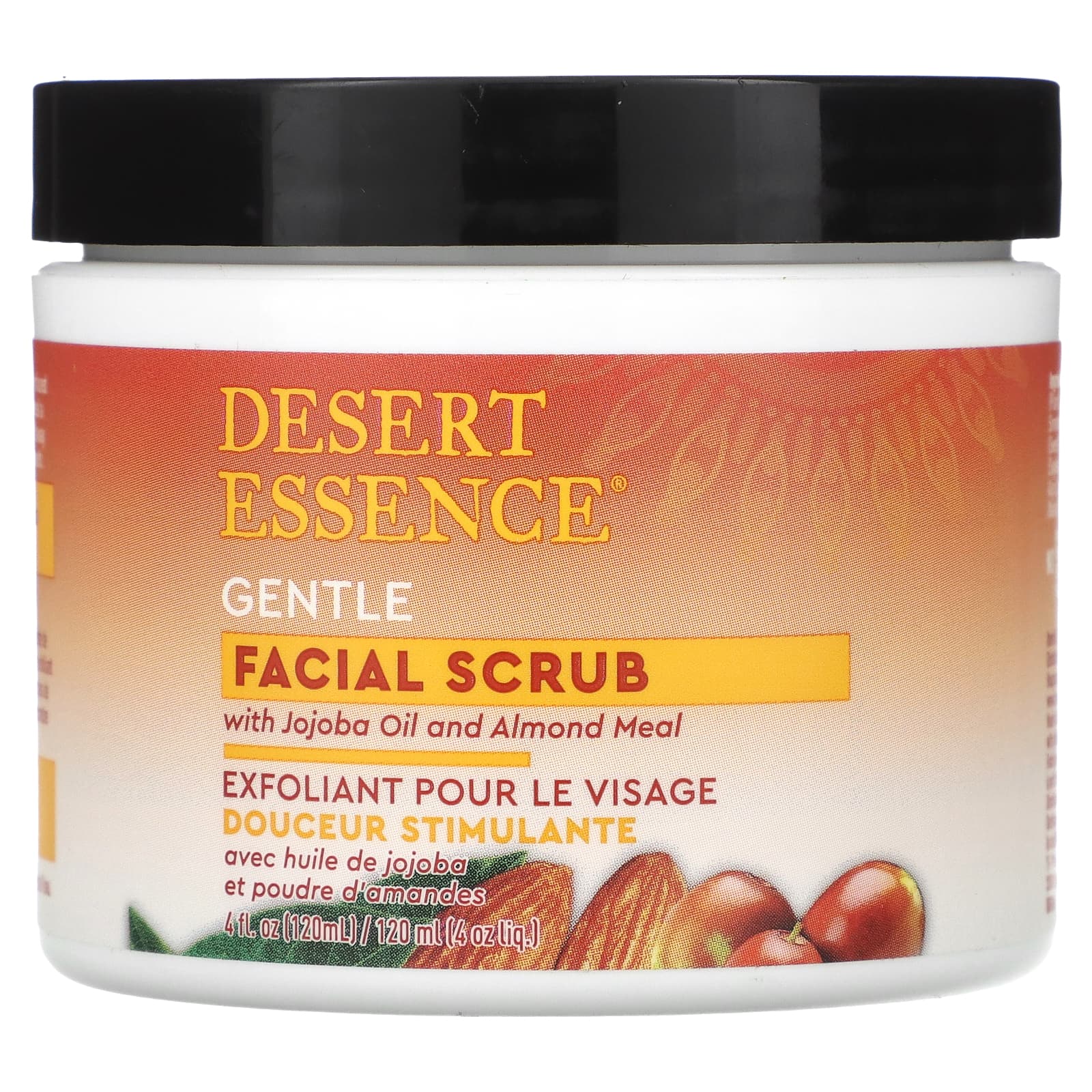 Desert Essence Нежный скраб для лица с маслом жожоба и миндальной мукой 120 мл 4 жидк Унции 1990₽