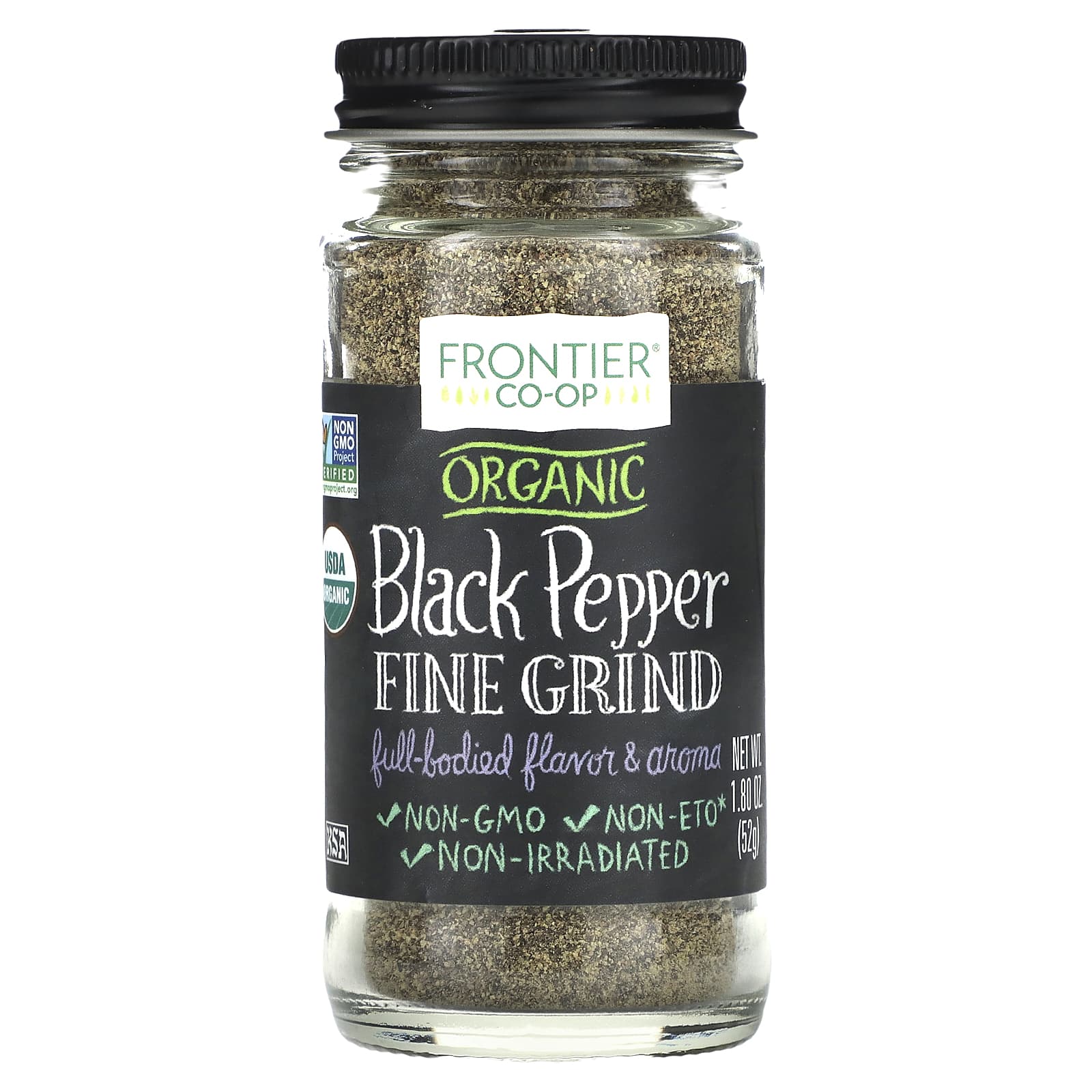 Frontier Co-op Organic Black Pepper Fine Grind 180 oz 52 g 1790₽