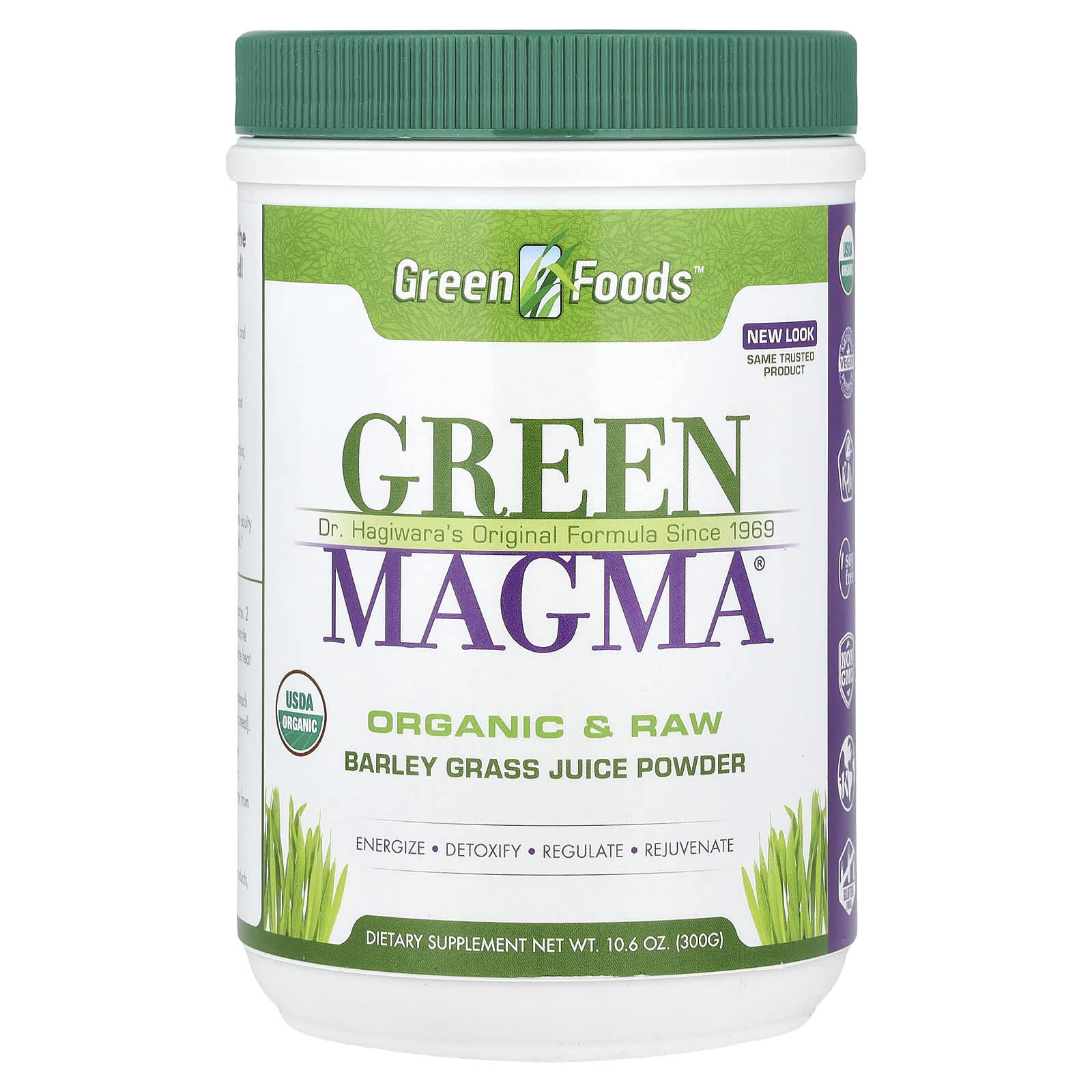 Green Foods Green Magma сок из зеленых побегов ячменя в порошке 300 г 106 унции 8090₽
