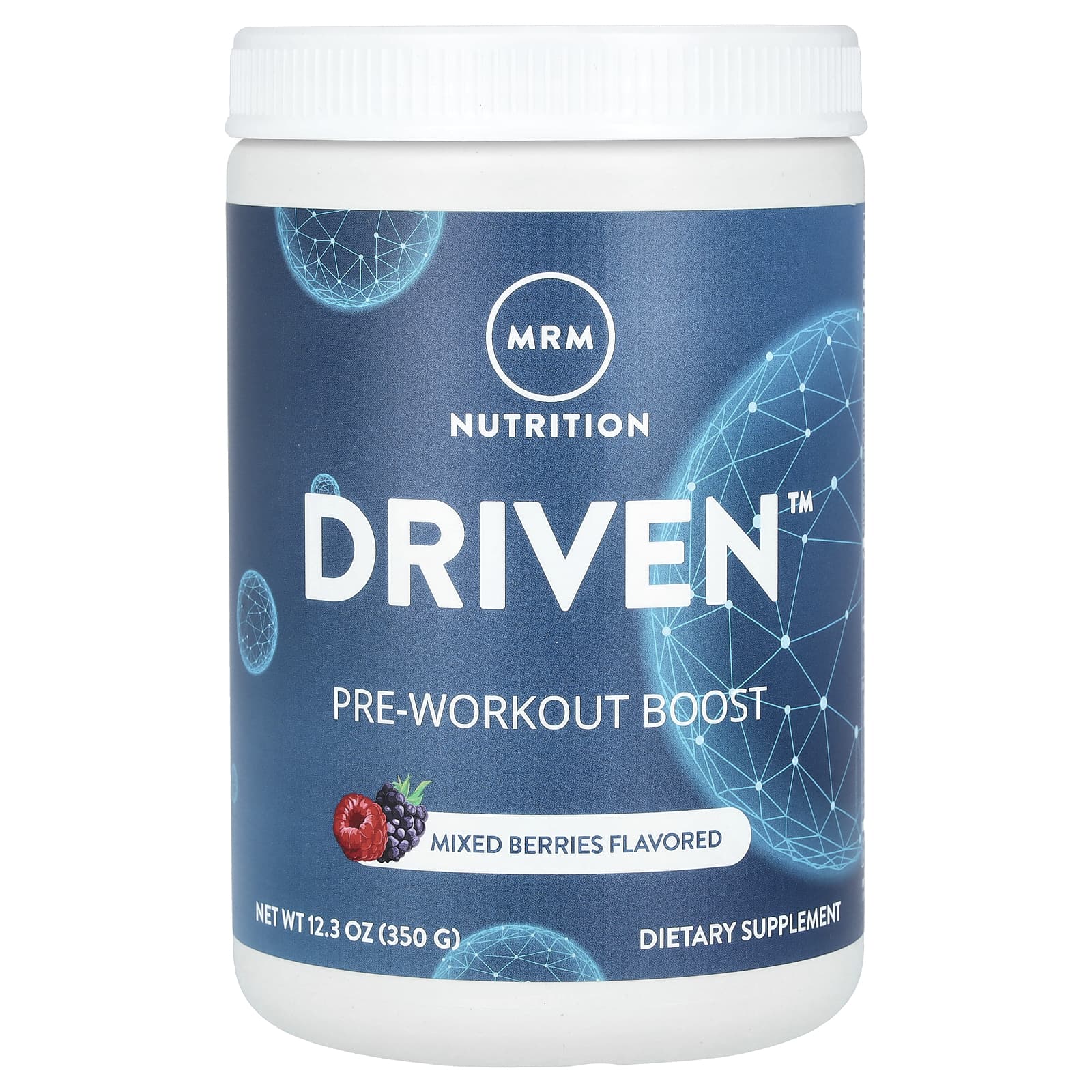 MRM Nutrition DRIVEN предтренировочная добавка ягоды 350 г 123 унции 3790₽