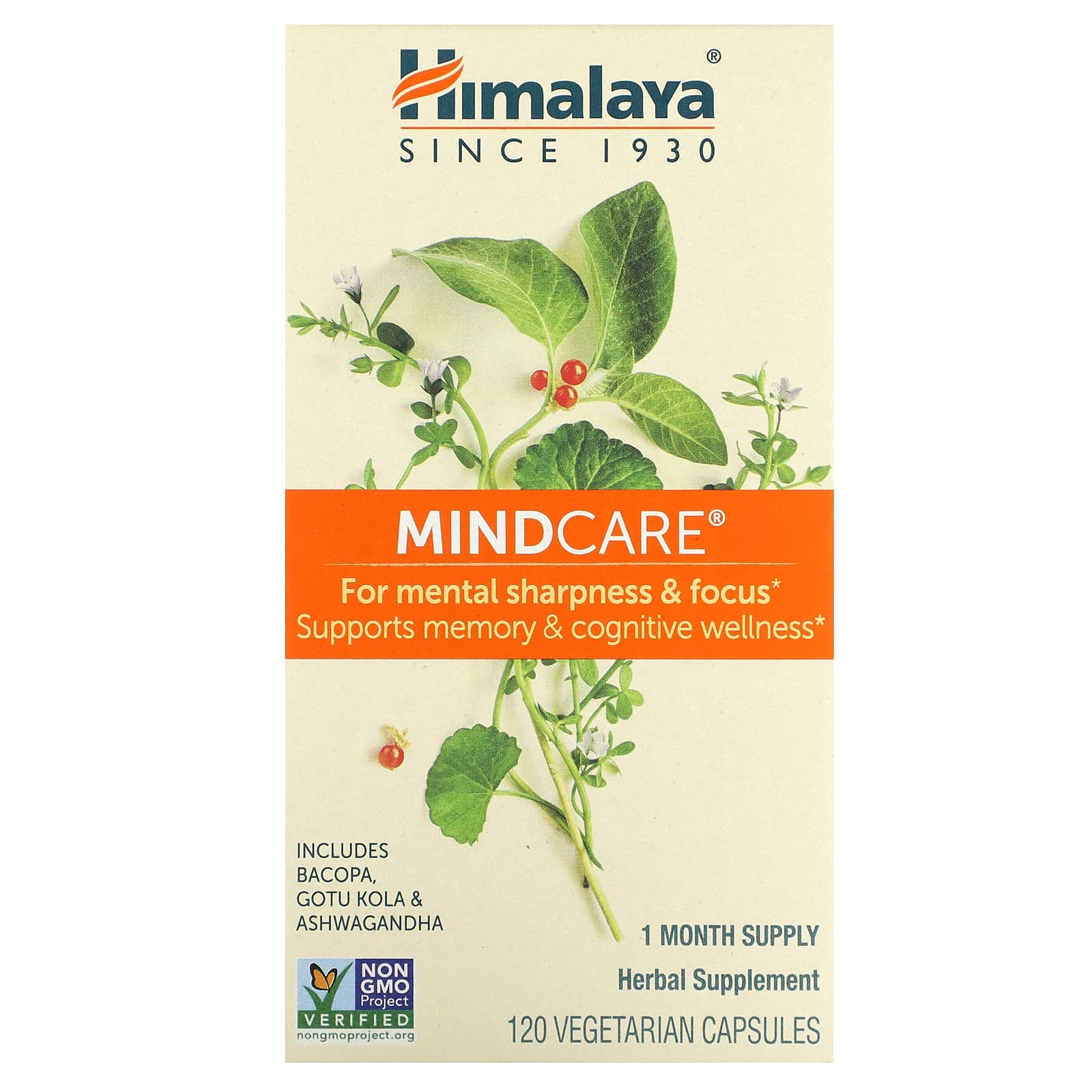 Himalaya MindCare 120 вегетарианских капсул 7590₽