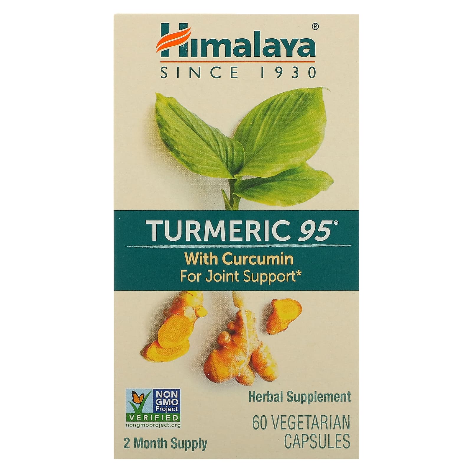 Himalaya Turmeric 95 с куркумином 60 вегетарианских капсул 4690₽