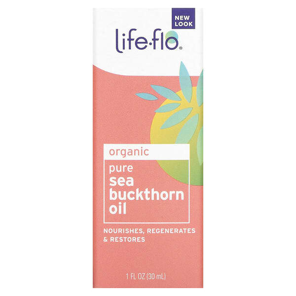 Life-flo, чистое облепиховое масло, 30 мл (1 жидк. унция)