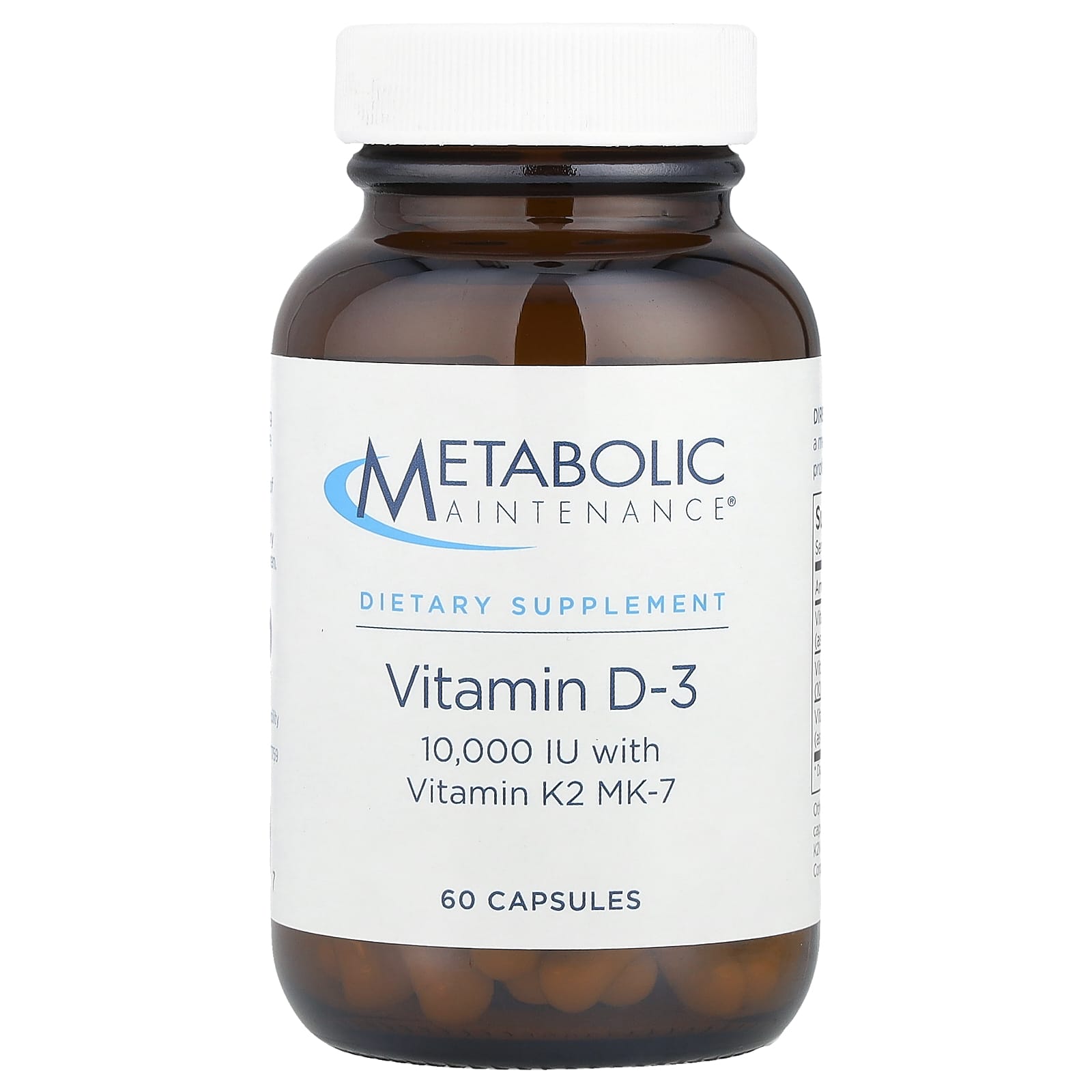 Metabolic Maintenance Vitamin D-3 10000 IU 60 Capsules 4890₽