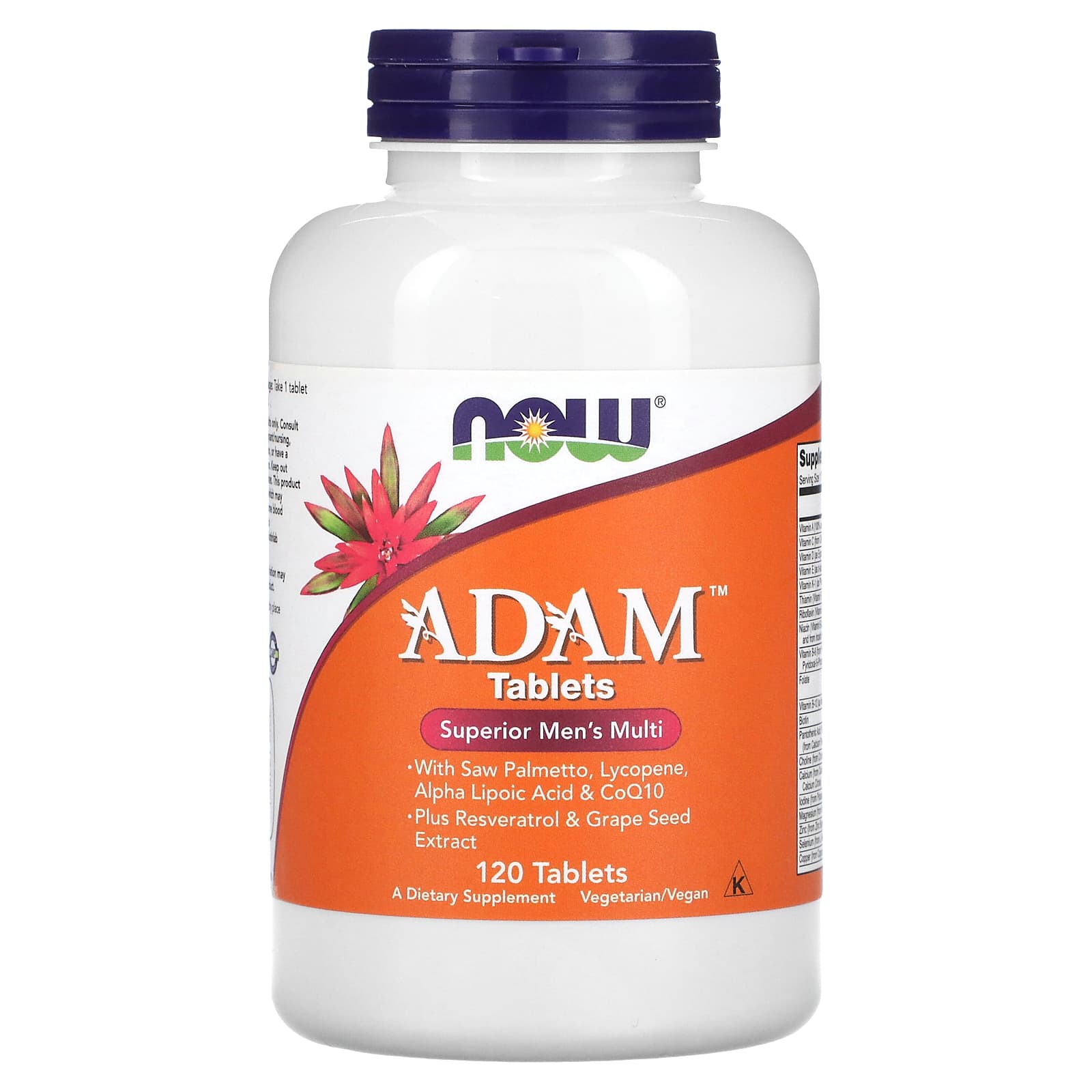 NOW Foods Adam лучшие мультивитамины для мужчин 120 таблеток 6290₽