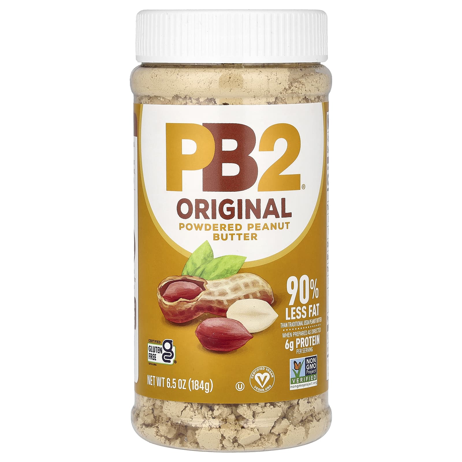 PB2 Foods Оригинальная арахисовая паста 184 г 65 унции 1890₽
