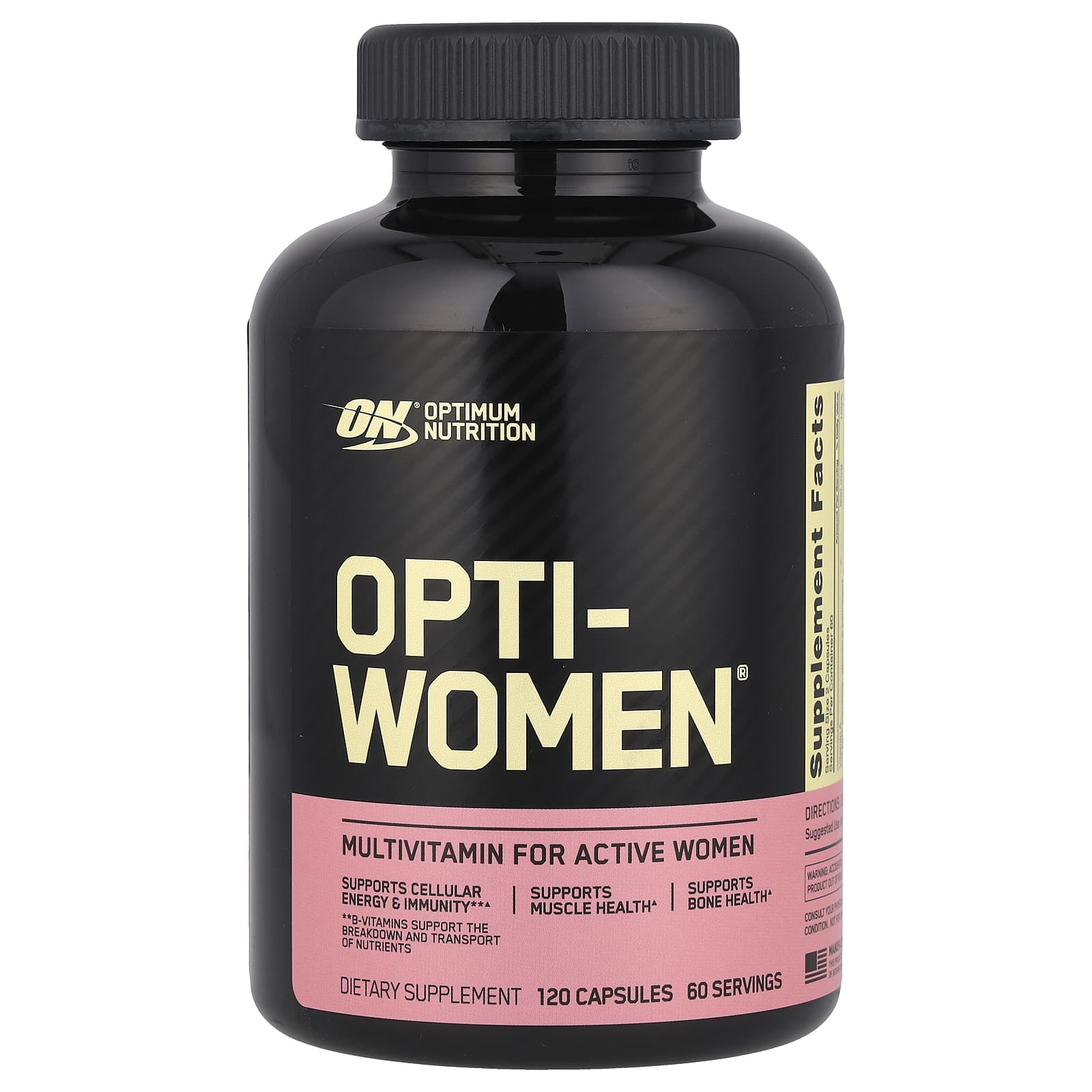 Optimum Nutrition Opti-Women мультивитаминная добавка для активных женщин 120 капсул 6290₽