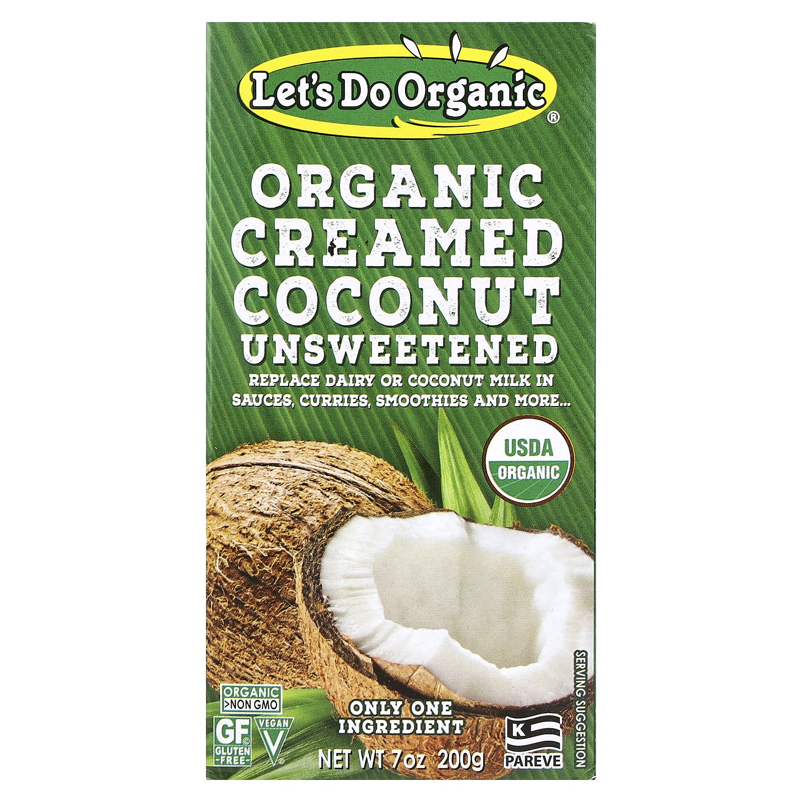 Edward - Sons Lets Do Organic органический кокос со сливками без сахара 200 г 7 унций 1390₽