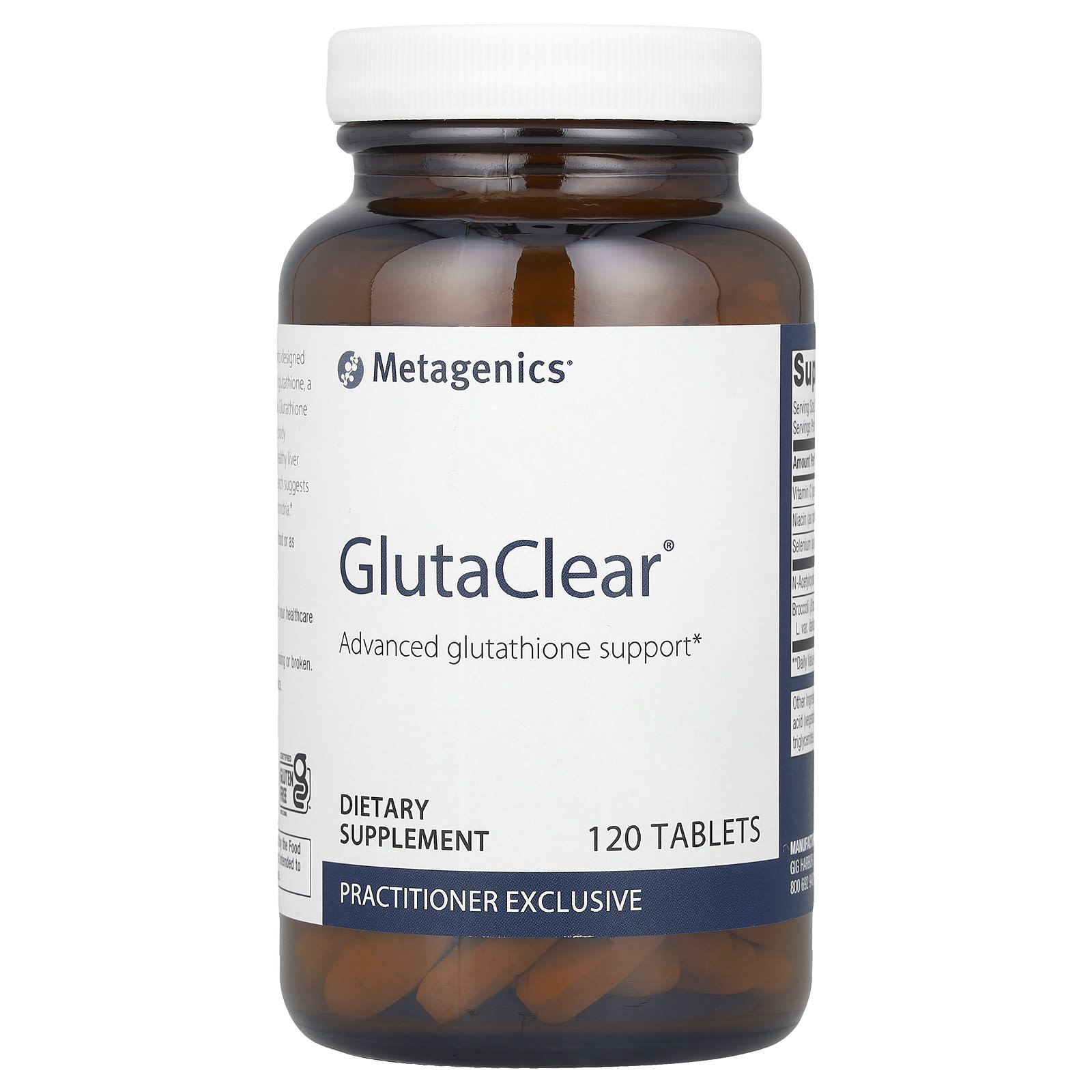 Metagenics GlutaClear 120 таблеток 11590₽