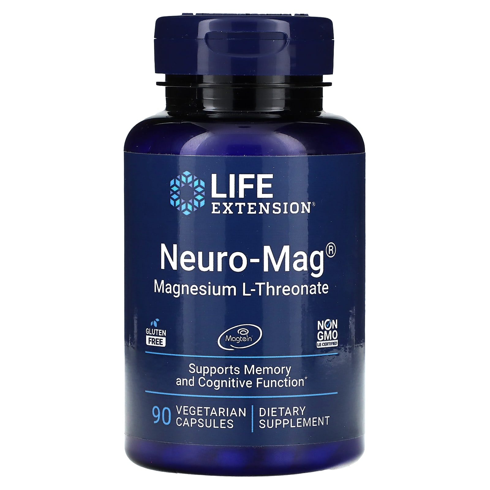 Life Extension Neuro-Mag L-треонат магния 90 вегетарианских капсул 5890₽
