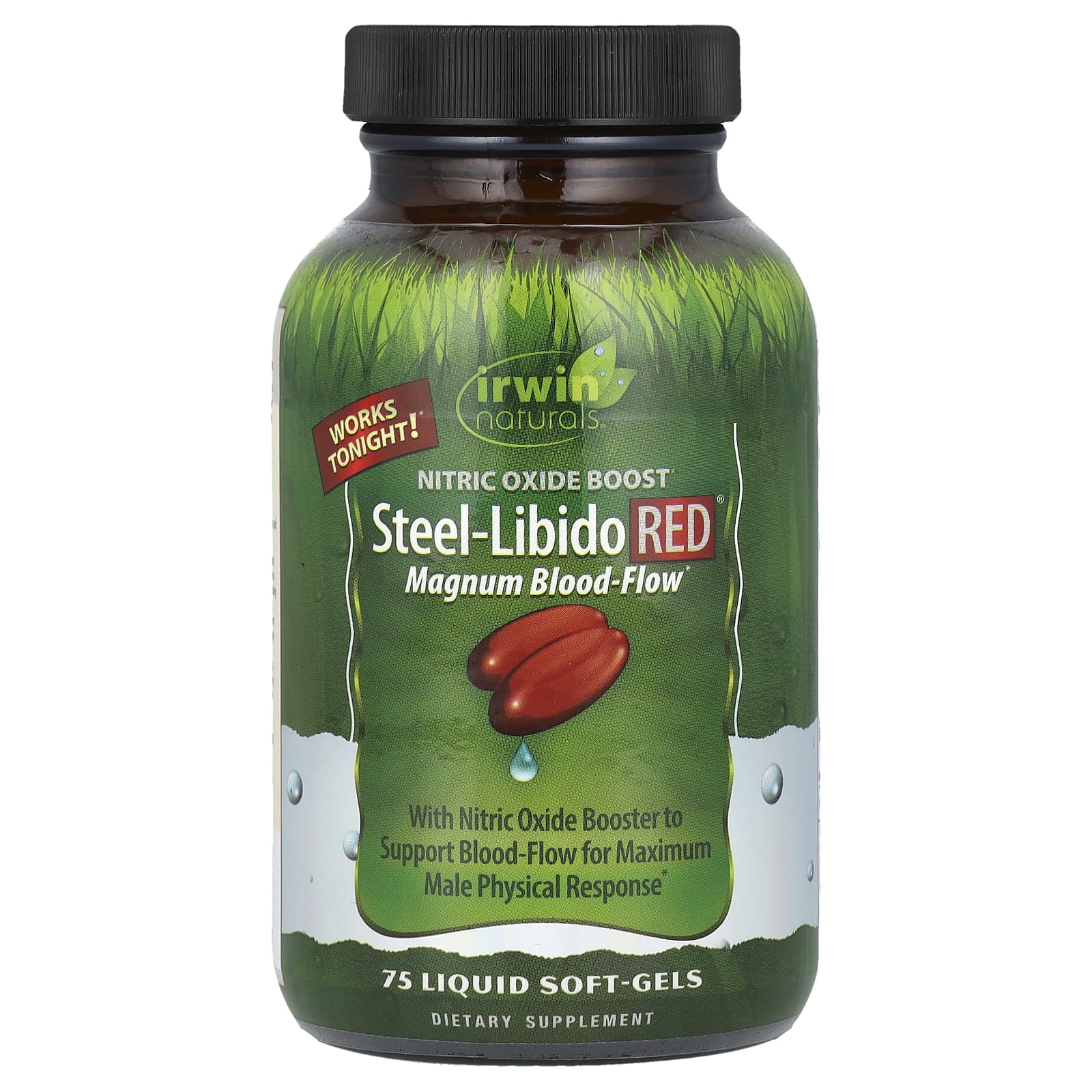 Irwin Naturals Steel-Libido Red Blood-Flow 75 мягких желатиновых капсул с жидкостью 4790₽