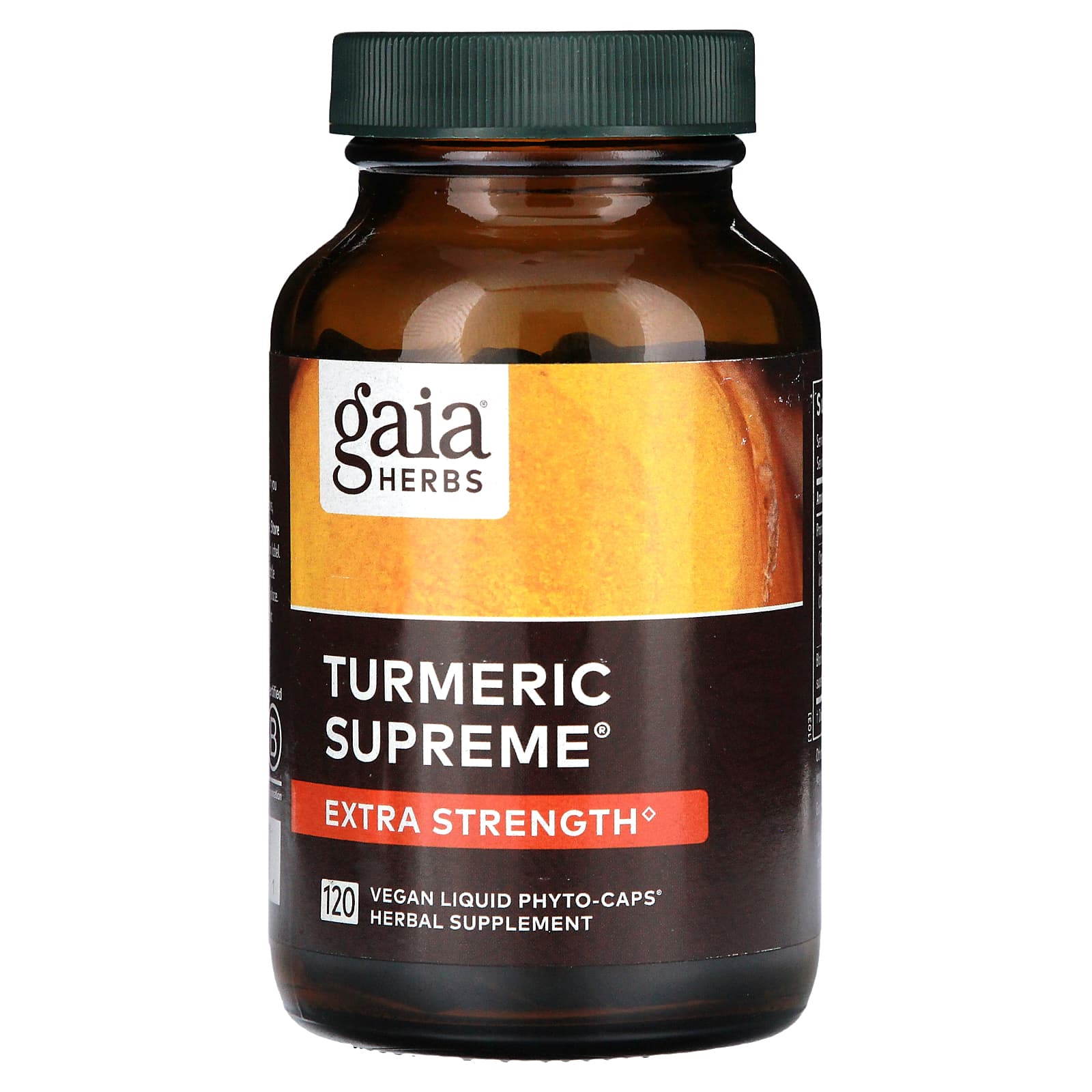 Gaia Herbs Turmeric Supreme повышенная сила действия 120 веганских капсул с жидкостью Liquid Phyto-Caps 9390₽