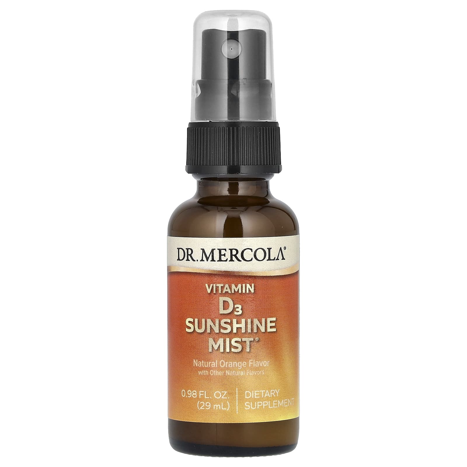 Dr Mercola Sunshine D3 спрей с витамином D3 натуральный апельсин 29 мл 098 жидк унции 3290₽